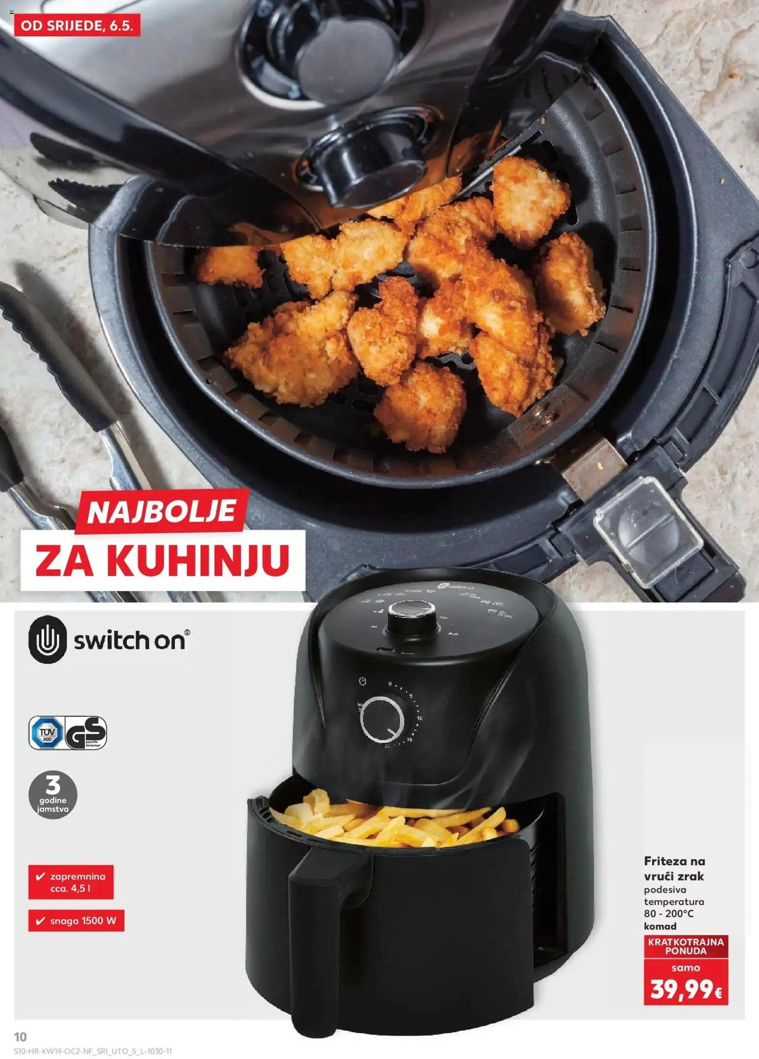 Kaufland katalog | vrijedi od 06.05.2026 | Stranica: 10 | Proizvodi: Friteza, Friteza na vrući zrak