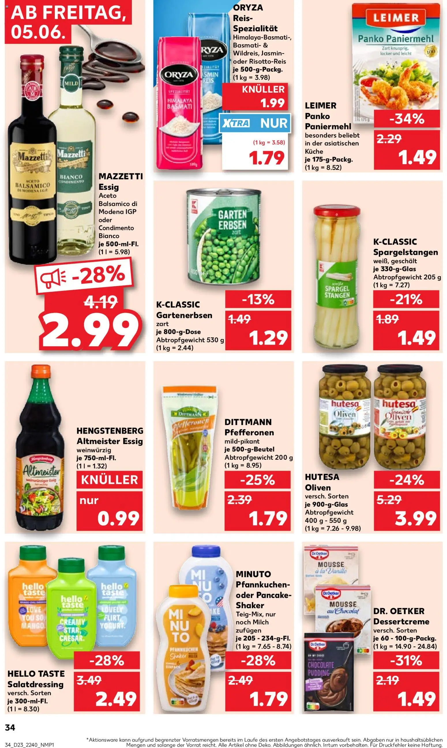 Kaufland Prospekt Stuttgart – gültig ab 04.06.2026 | Seite: 34 | Produkte: Spargel, Pfannkuchen, Mango, Erbsen