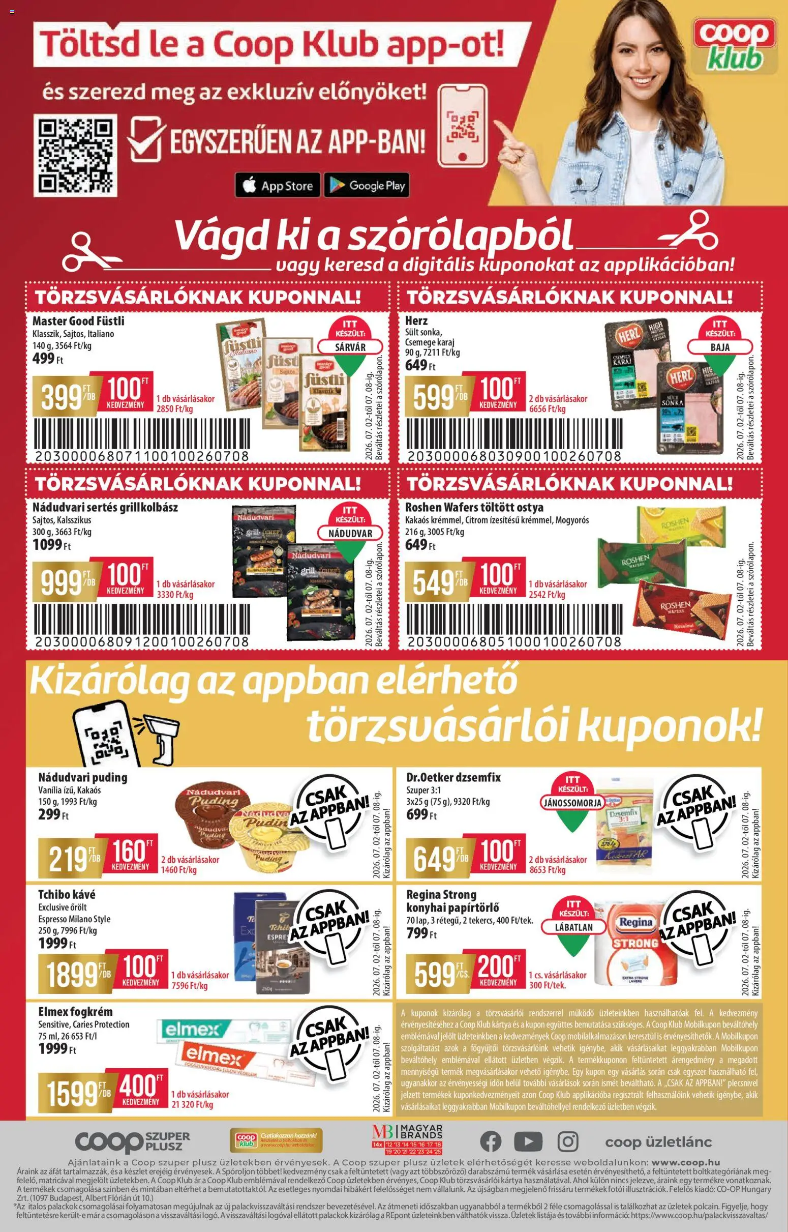 COOP akciós ujság - amely érvényes a következő dátumtól: 02.07.2026 | Oldal: 12 | Termékek: Puding, Papírtörlő, Dzsemfix, Citrom