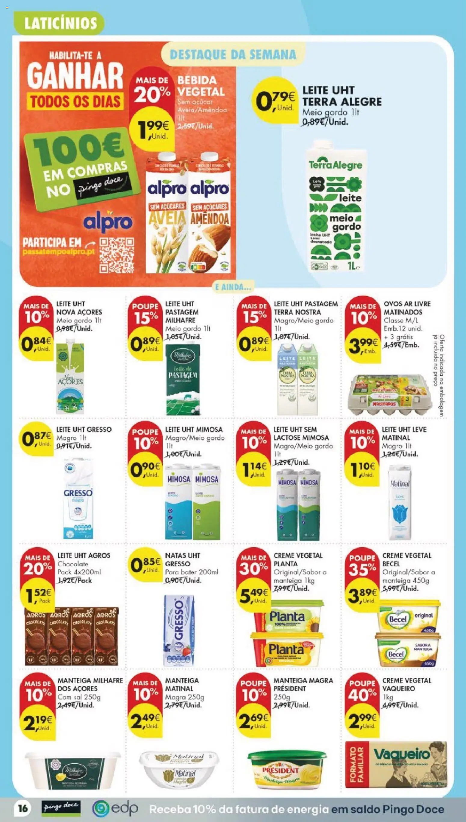 Pingo Doce folheto │ válido de 21/07/2026 | Página: 22 | Produtos: Manteiga, Ovos, Açúcar, Bebida