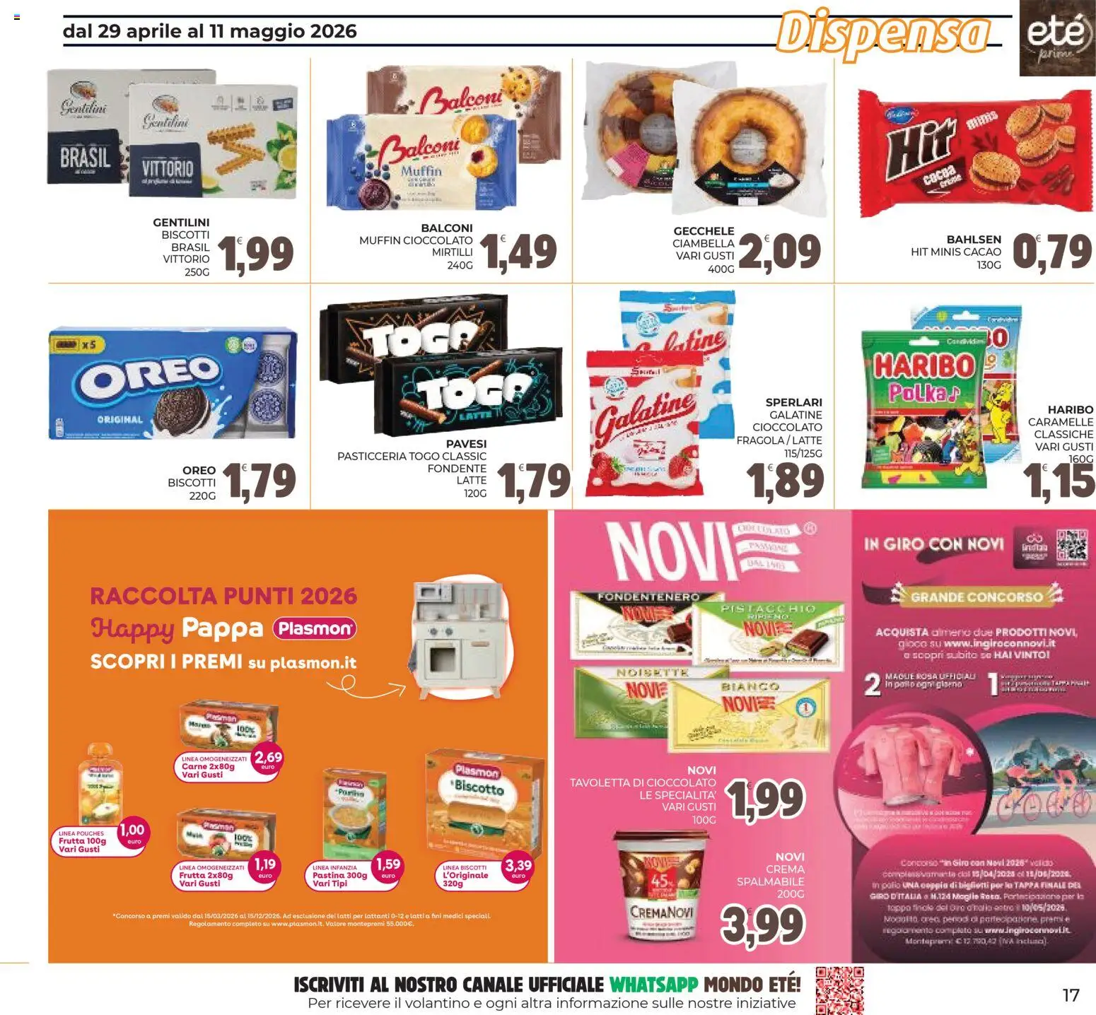 Volantino Eté del 29.04.2026 | Pagina: 17 | Prodotti: Crema, Cioccolato, Pollo, Cacao