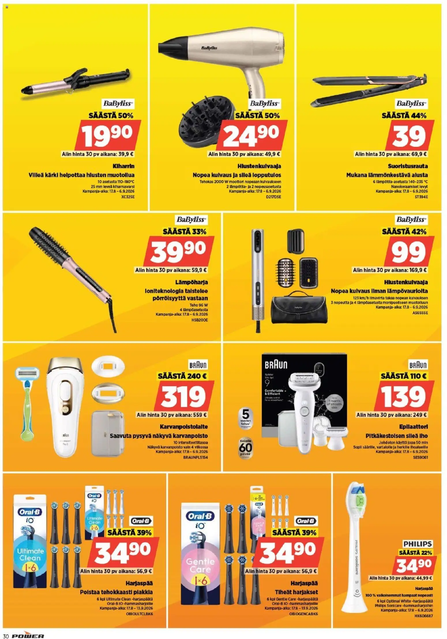 Power tarjoukset – voimassa 31/08/2026 alkaen | Sivu: 30
