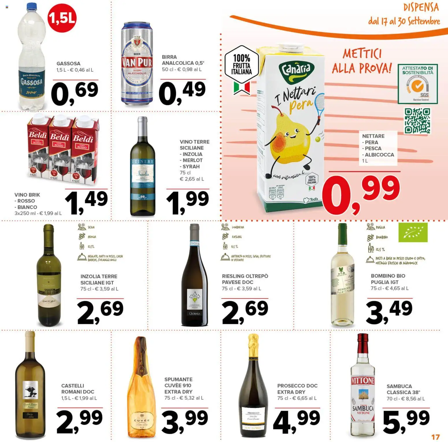 Volantino Todis del 17/09/2026 | Pagina: 17