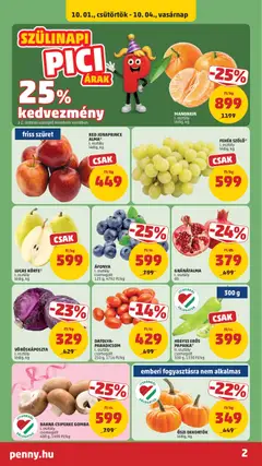 RED JONAPRINCE ALMA*, I. osztály, lédig, kg - amely érvényes a következő dátumtól: 2026.10.01. | Oldal: 2