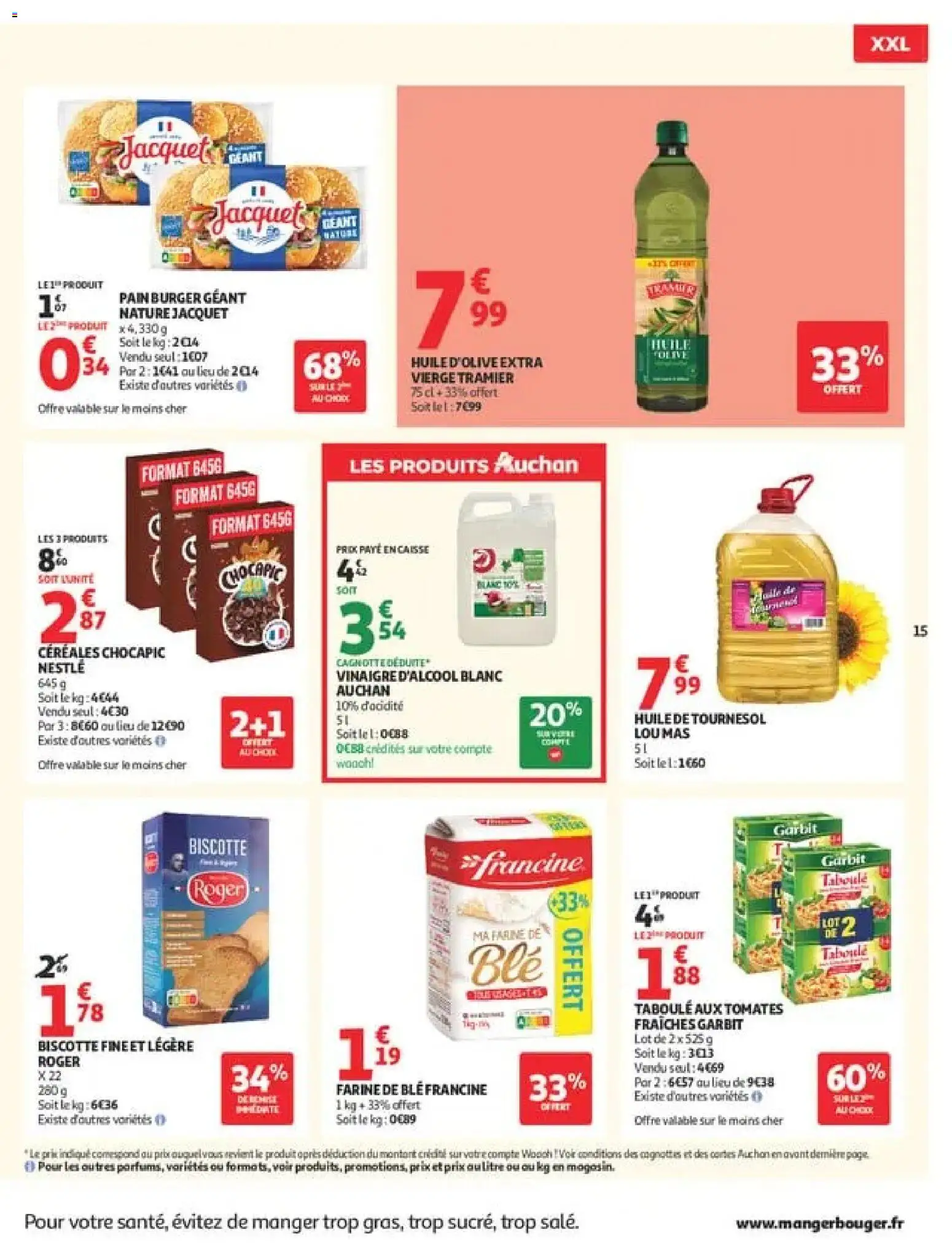 {H1} | Page: 15 | Produits: Olive, Huile d’olive extra vierge, Taboulé, Pain