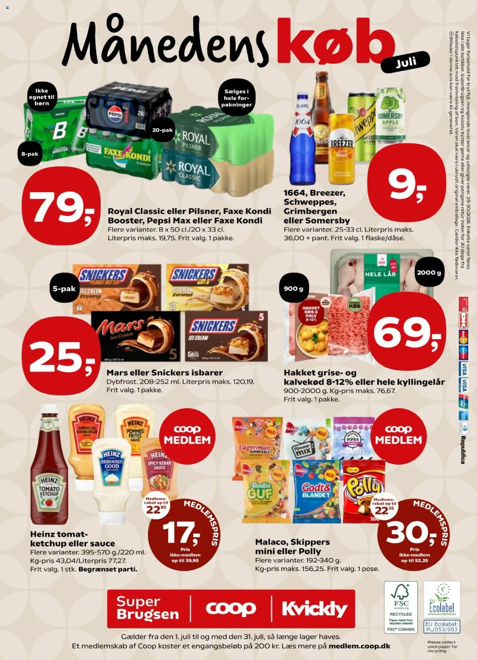 Super Brugsen tilbudsavis – gyldig fra 17/07/2026 | Side: 36 | Produkter: Kebab, Faxe Kondi, Pepsi, Pepsi Max