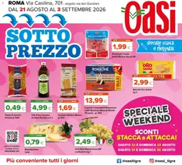 Anteprima del volantino Oasi volantino Roma valido a partire dal 21/08/2026