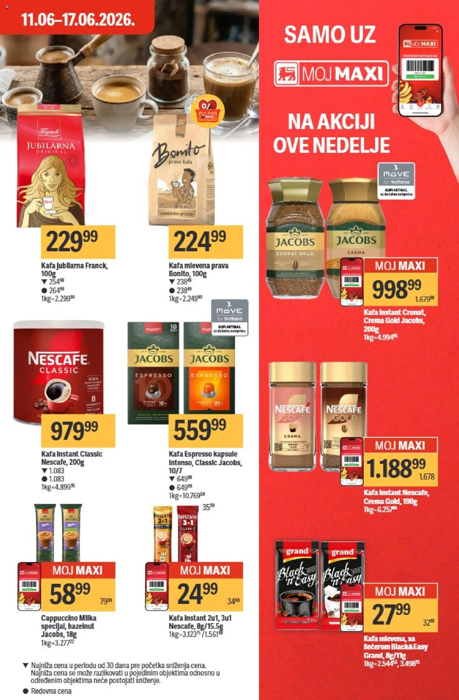 Maxi katalog - važi od 11.06.2026 | Strana: 23 | Proizvode: Milka, Kapsule, Kafa, Nescafé