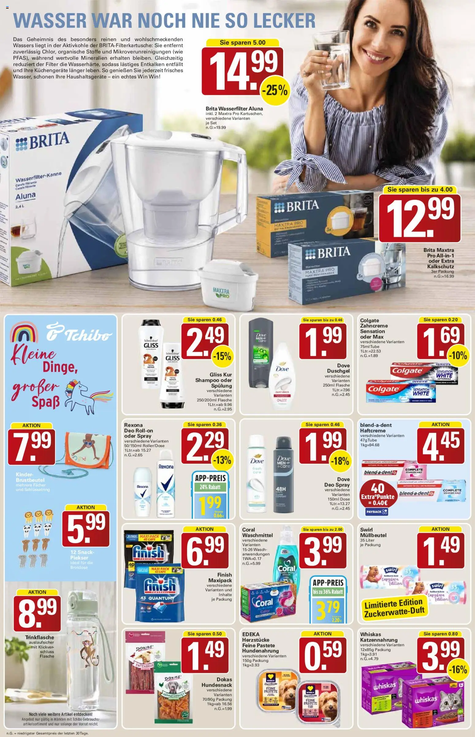 WEZ Prospekt – gültig ab 06.07.2026 | Seite: 14 | Produkte: Spülung, Wasser, Waschmittel, Whiskas