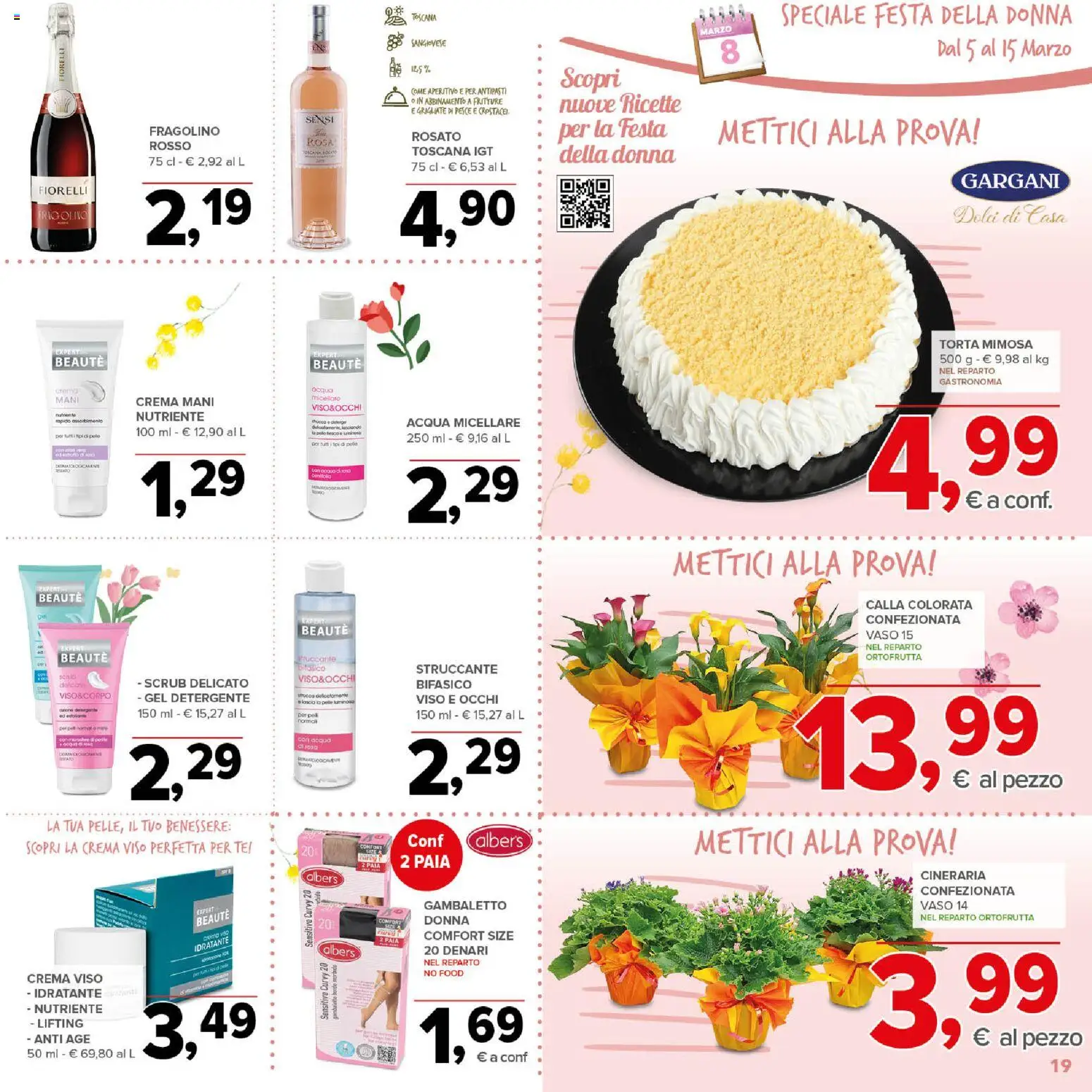Volantino Todis del 05.03.2026 | Pagina: 19 | Prodotti: Struccante, Scrub, Acqua, Aperitivo