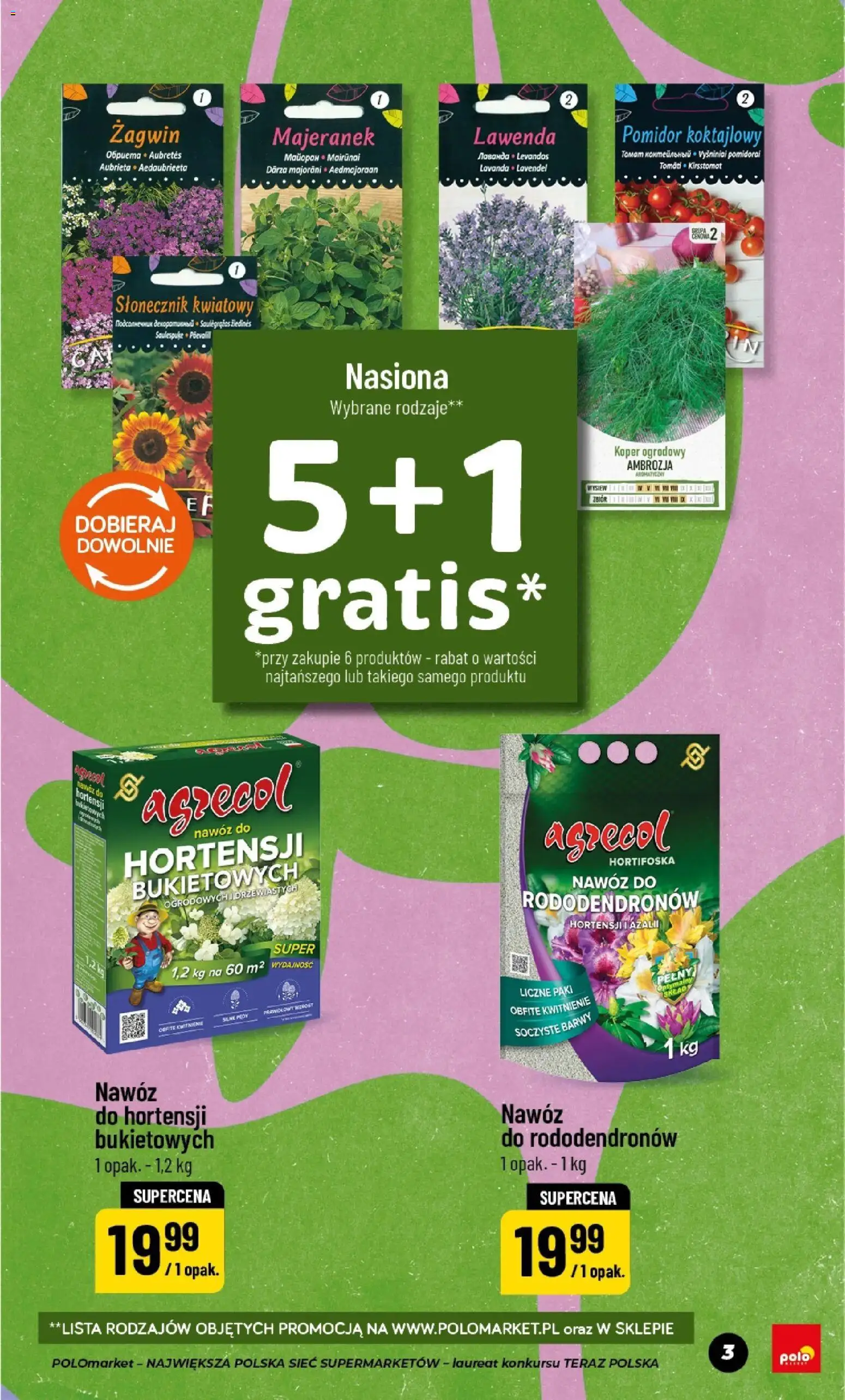 POLOmarket gazetka - Piknik & grill od 17.04.2026 | Strona: 3 | Produkty: Majeranek, Nasiona, Słonecznik