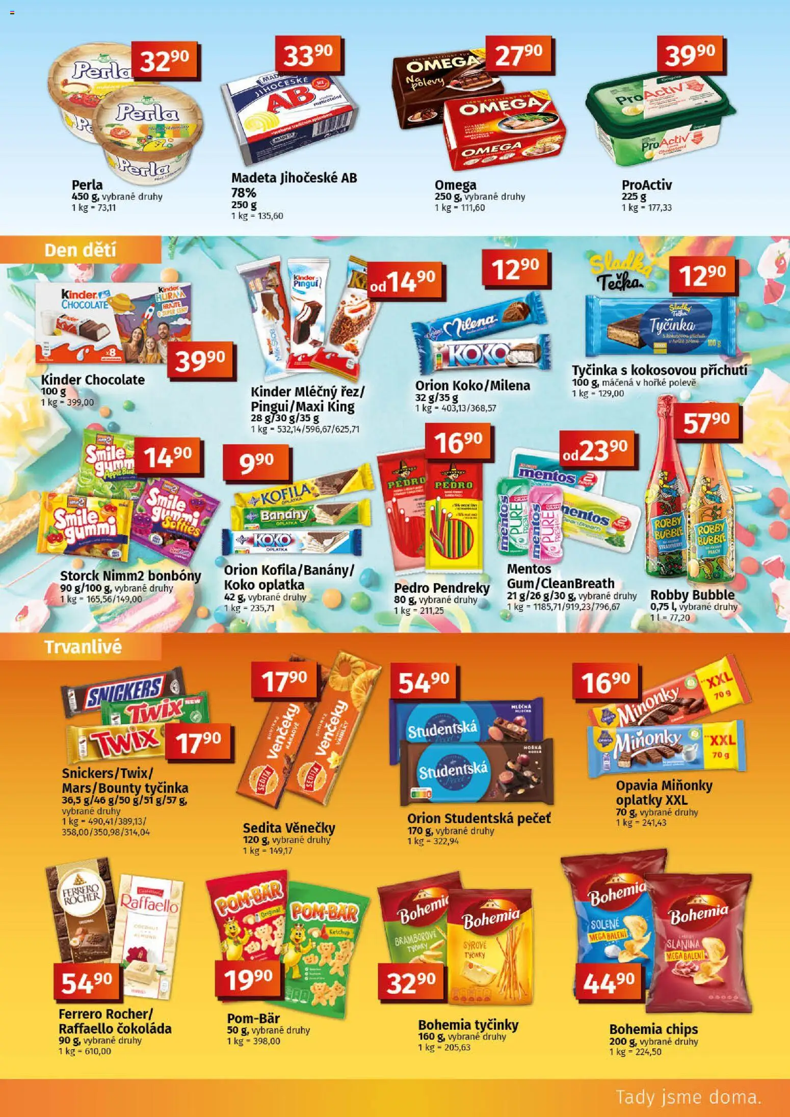 Coop leták - Tuty od 20.05.2026 | Strana: 5 | Produkty: Čokoláda, Tyčinky, Studentská pečeť, Orion Studentská pečeť
