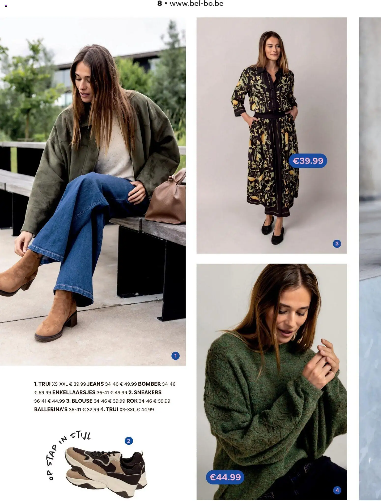 {H1} | Pagina: 8 | Producten: Sneakers, Trui, Blouse
