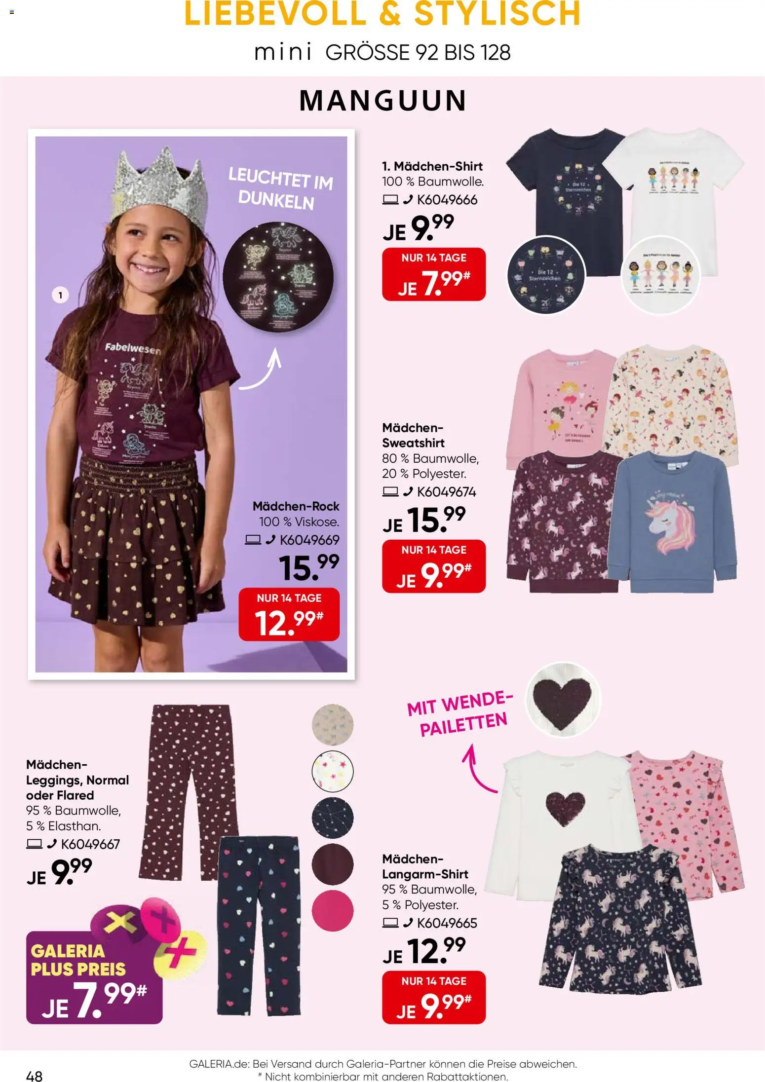 Galeria Karstadt Kaufhof Prospekt – gültig ab 02.09.2026 | Seite: 48 | Produkte: Sweatshirt, Langarmshirt