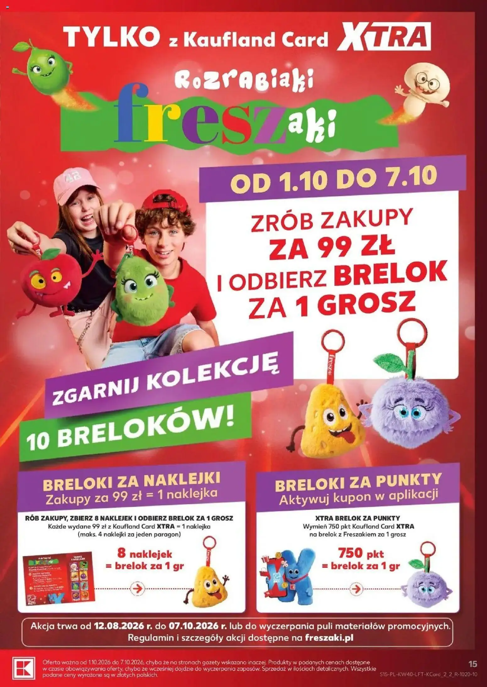 Kaufland gazetka od 01.10.2026 - od jutra PDF | Strona: 15 | Produkty: Gazety, Naklejki