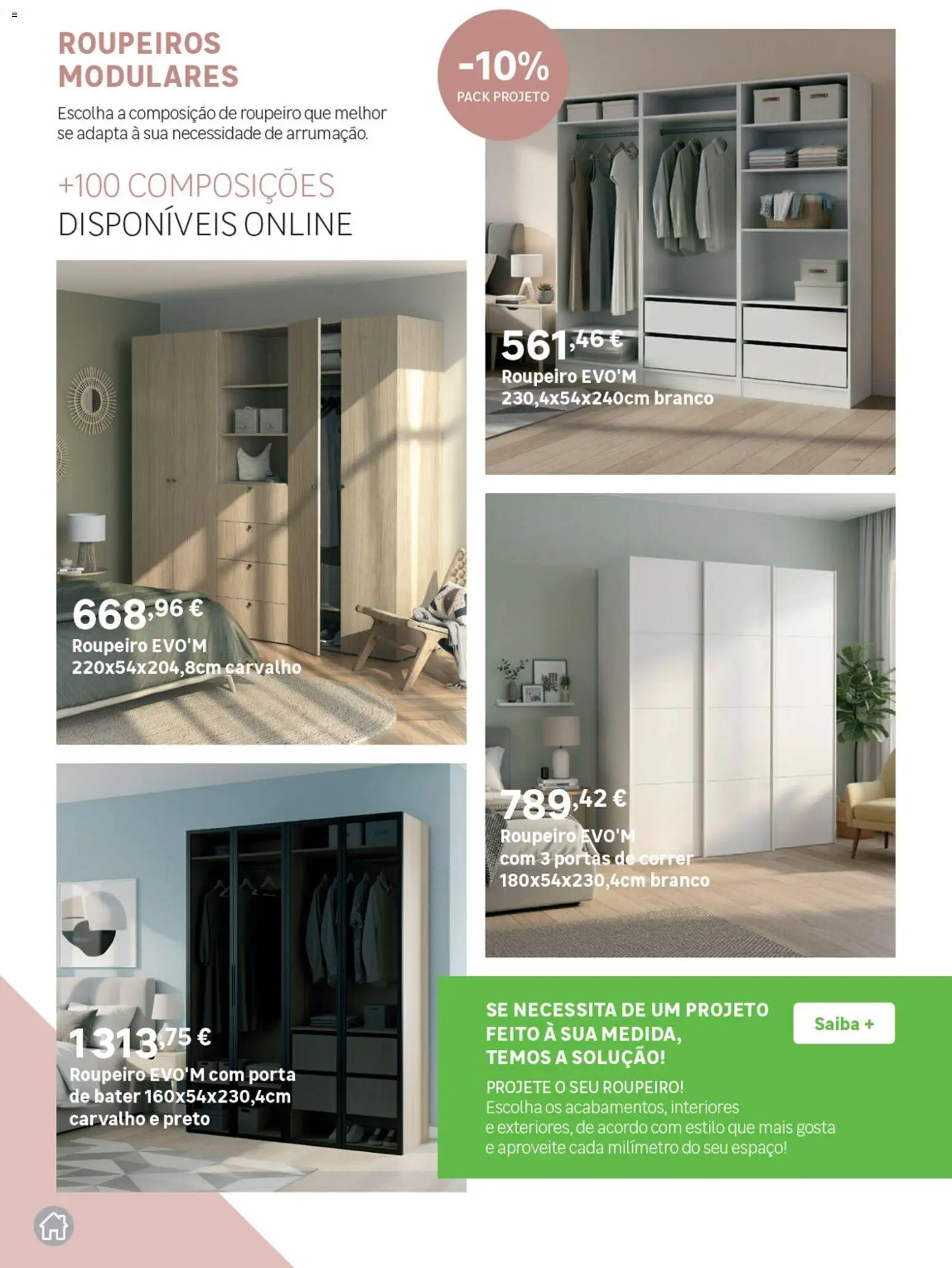 Leroy Merlin Catálogo Cozinhas │ válido de 28.05.2026 | Página: 43 | Produtos: Porta, Roupeiro, Roupeiros, Portas