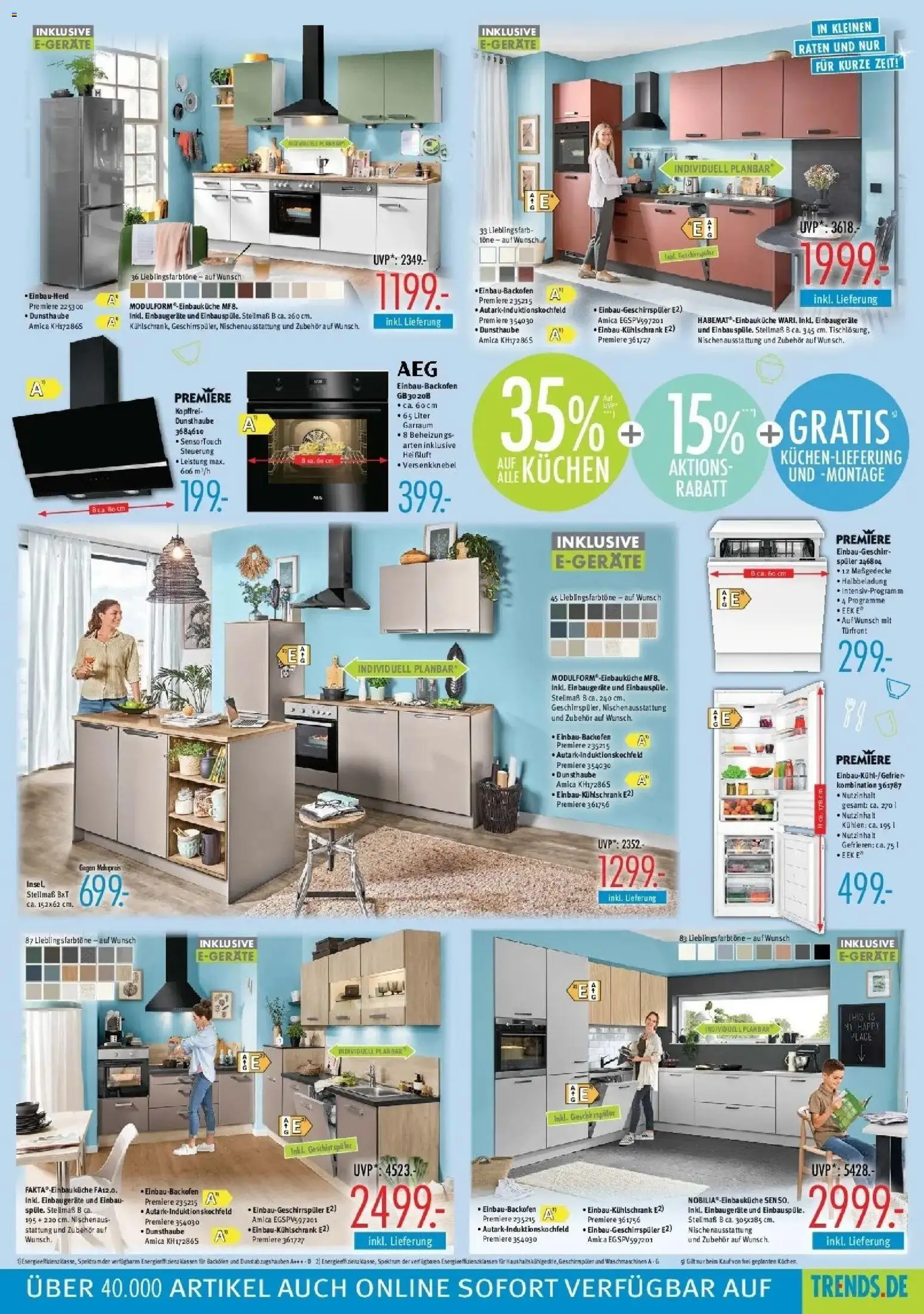 Trends Neue Möbel wirken Wunder (ab 08.08.2026) zum Blättern | Seite: 7 | Produkte: Geschirrspüler, Backofen, Kuchen