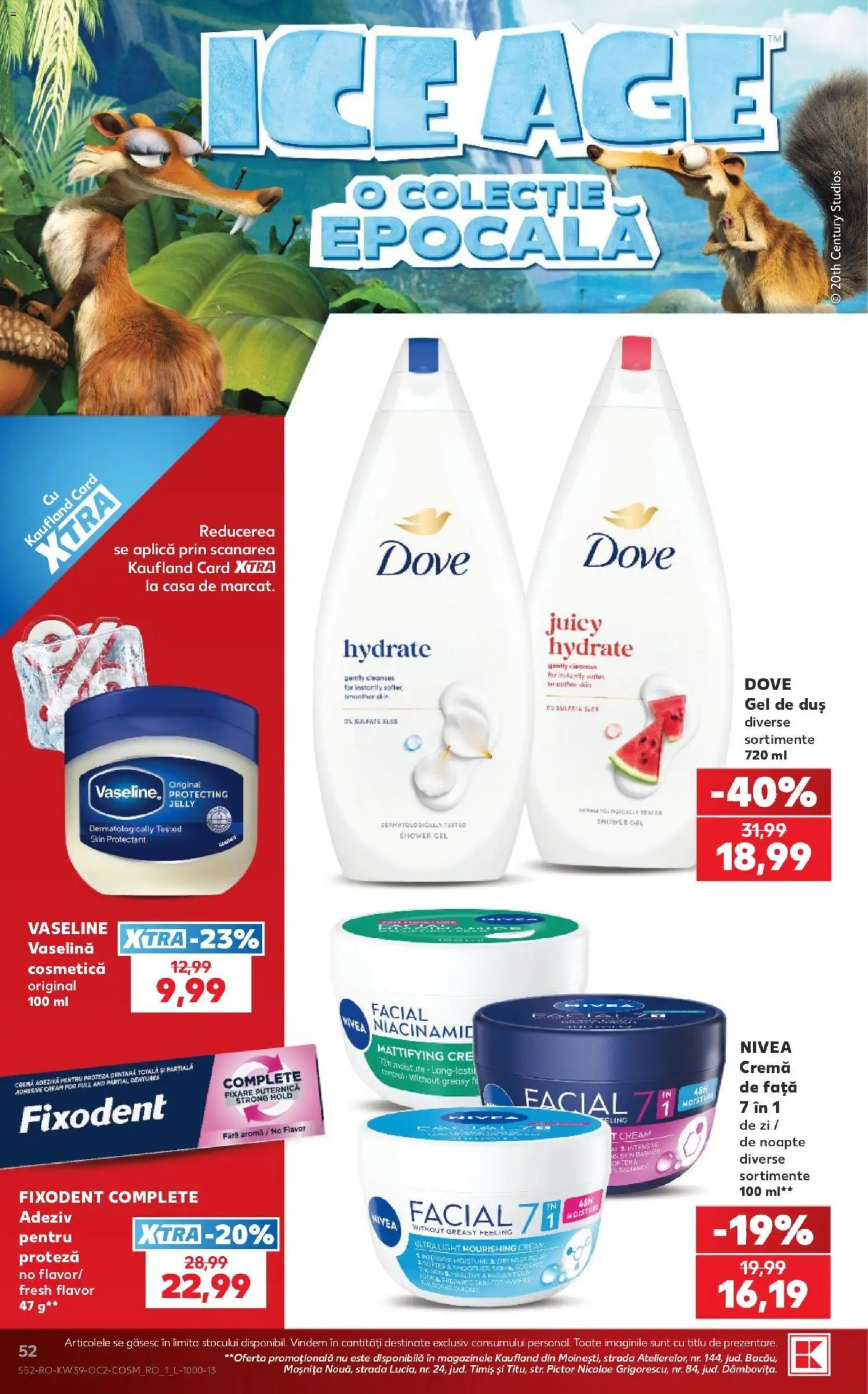 Noul catalog Kaufland – valabil de la 23.09.2026 | Pagină: 52 | Produse: Nivea, Aplică, Duș, Gel de duș