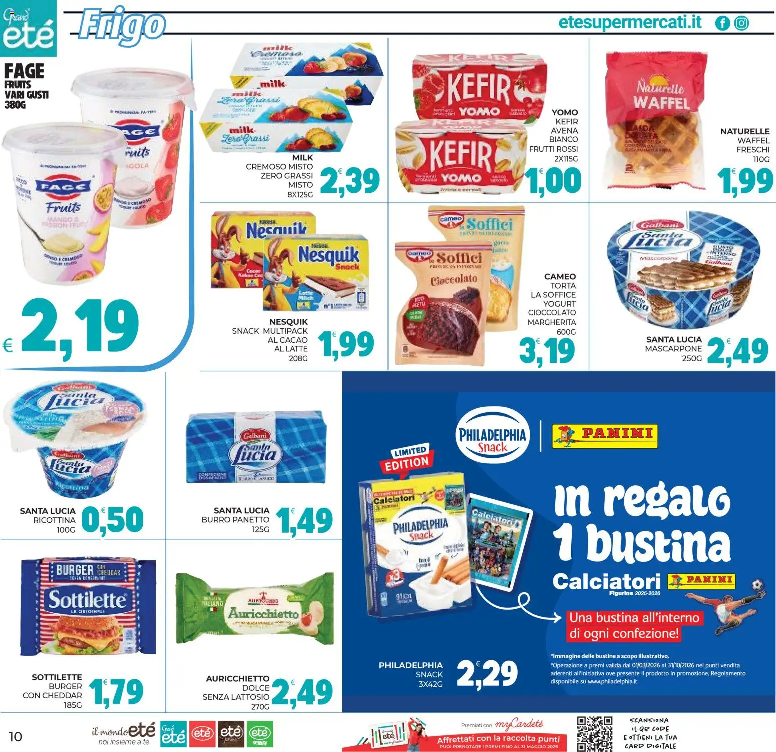 Volantino Eté del 29.04.2026 | Pagina: 10 | Prodotti: Cioccolato, Burro, Torta, Mascarpone