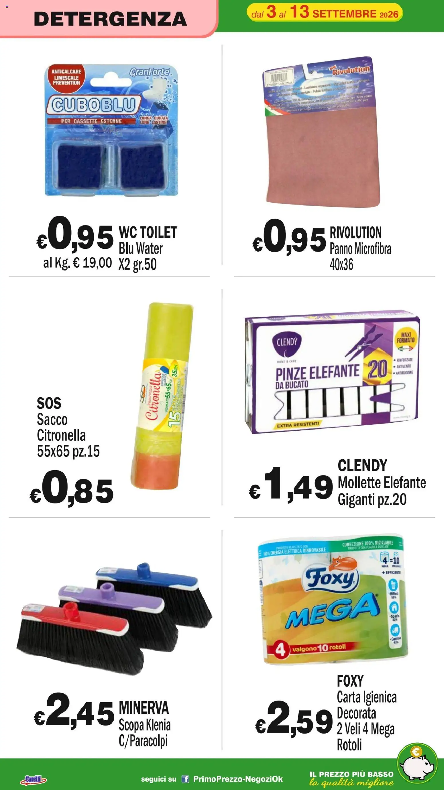 Volantino Primo Prezzo del 03/09/2026 | Pagina: 22