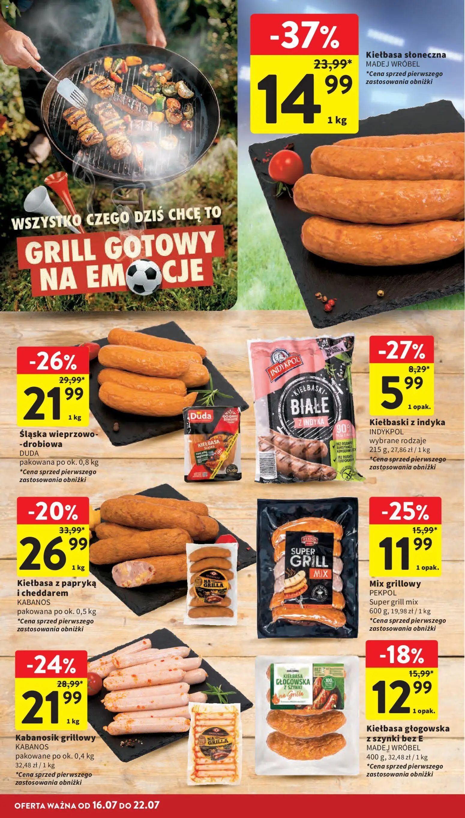 Intermarche gazetka od 16.07.2026 | Strona: 6 | Produkty: Kiełbasa, Grill, Kiełbaski, Papryka