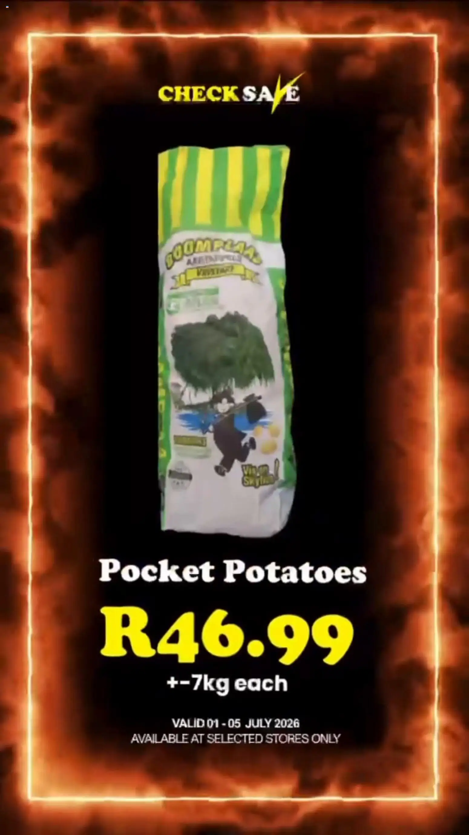New Check Save catalogue – valid from 01/07/2026 | Page: 1 | Products: Potatoes