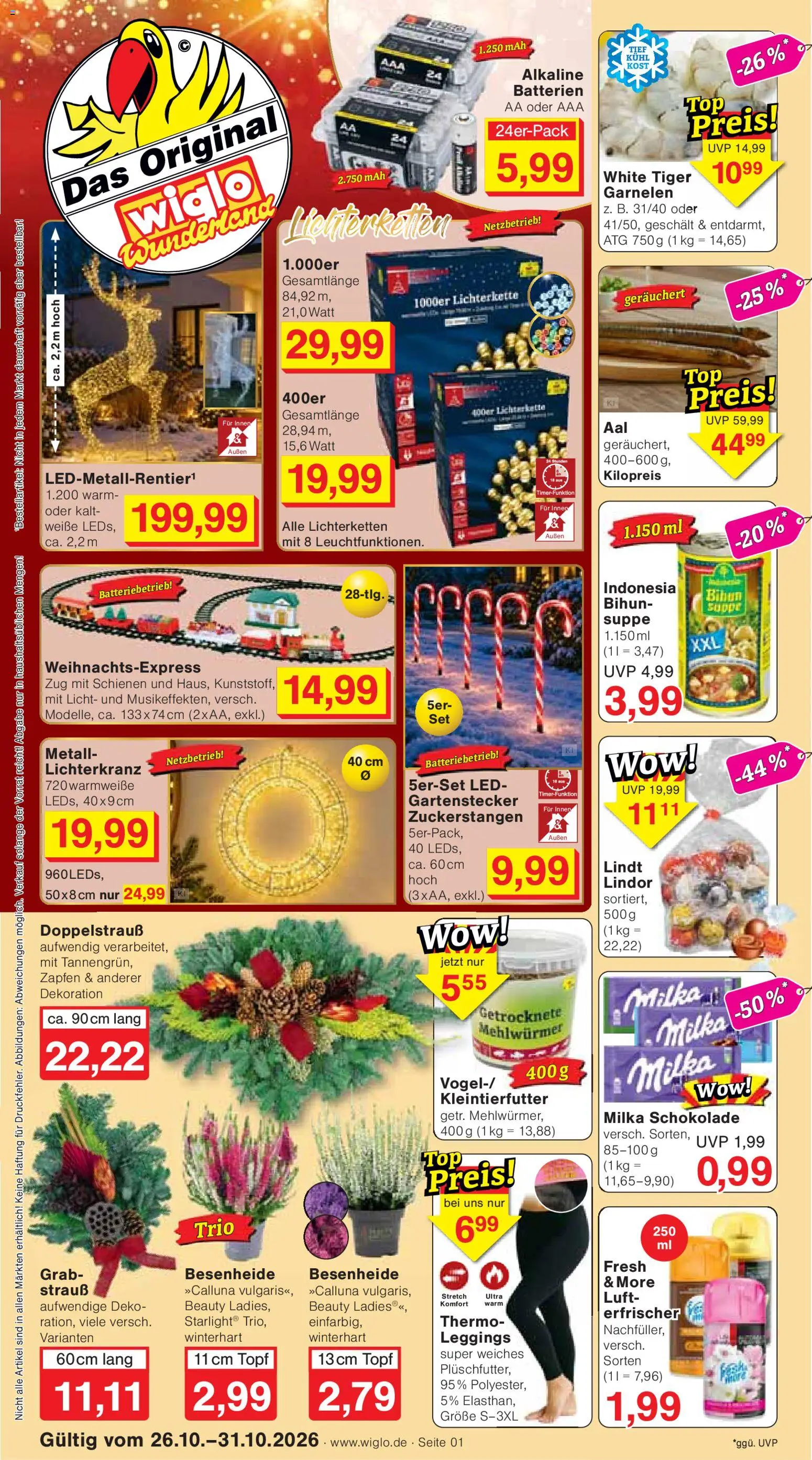 Wiglo Wunderland Prospekt – gültig ab 26.10.2026 | Seite: 1