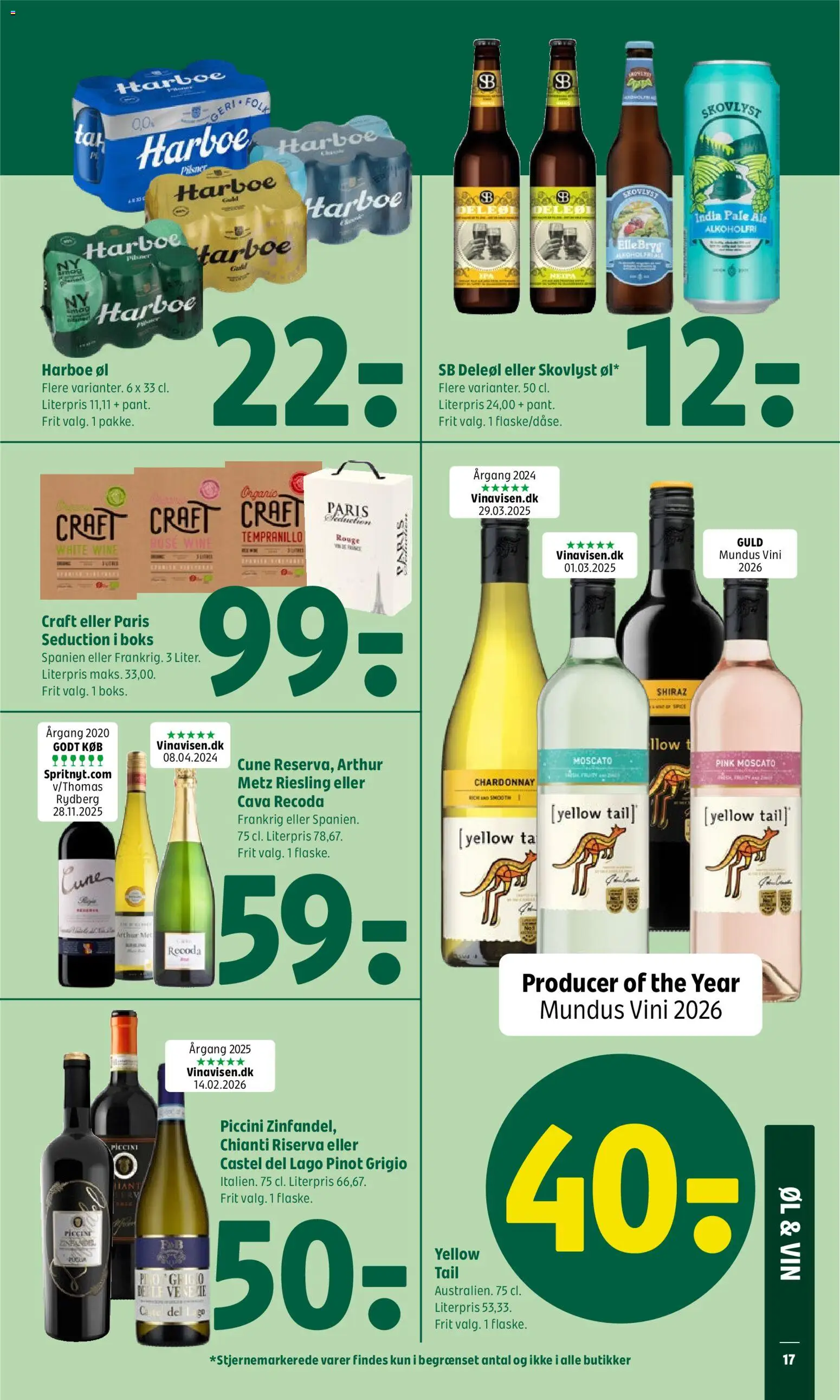 Coop 365 tilbudsavis – gyldig fra 21.05.2026 | Side: 20 | Produkter: Boks, Vin, Øl