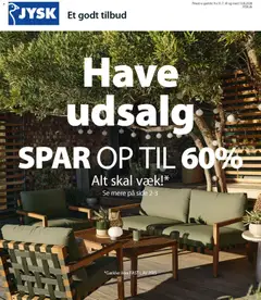JYSK - Tilbudsavis gyldig fra 31/07/2026