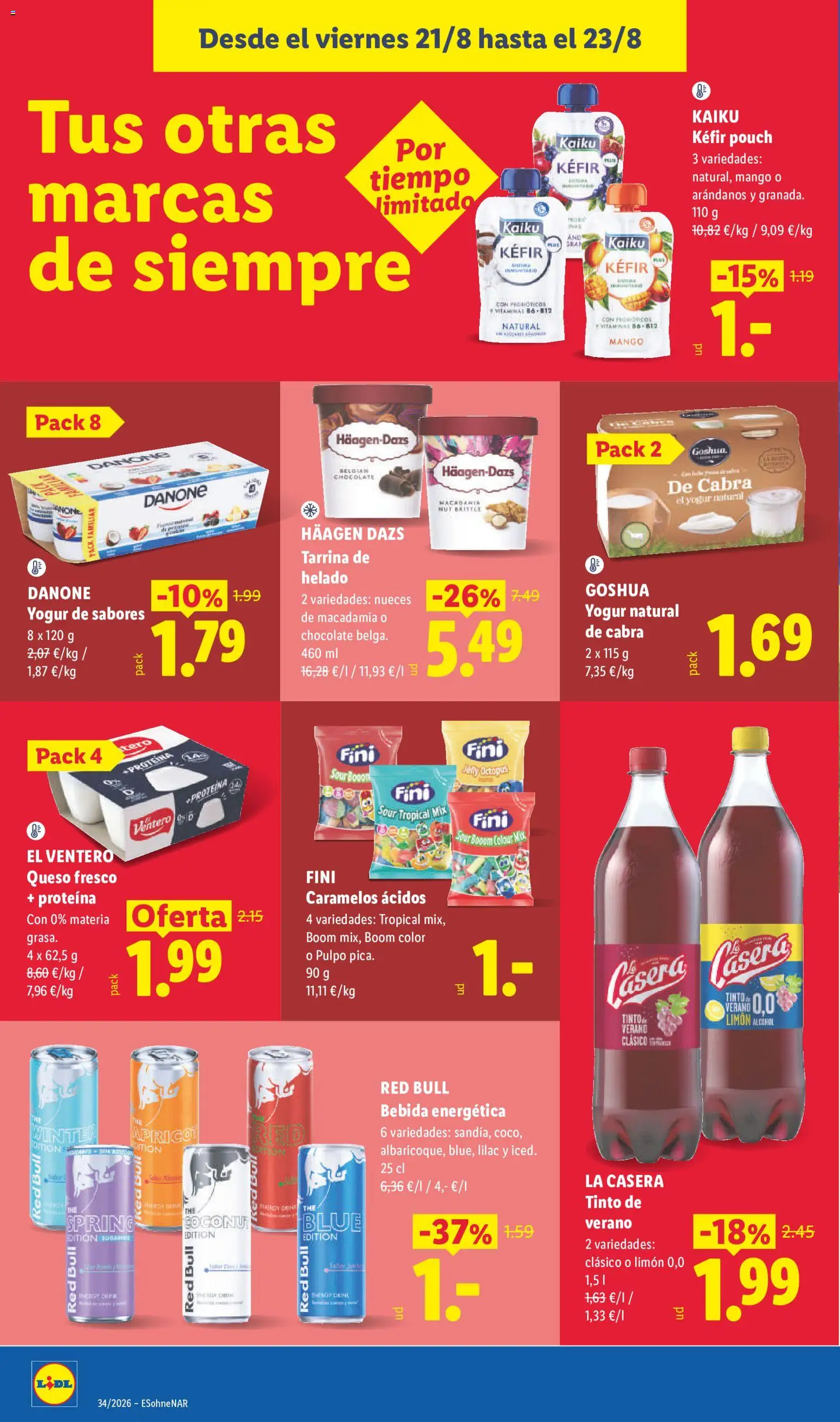 Lidl folleto │ válido desde el 17/08/2026 | Página: 46 | Productos: Nueces, Yogur, Queso fresco, Limón