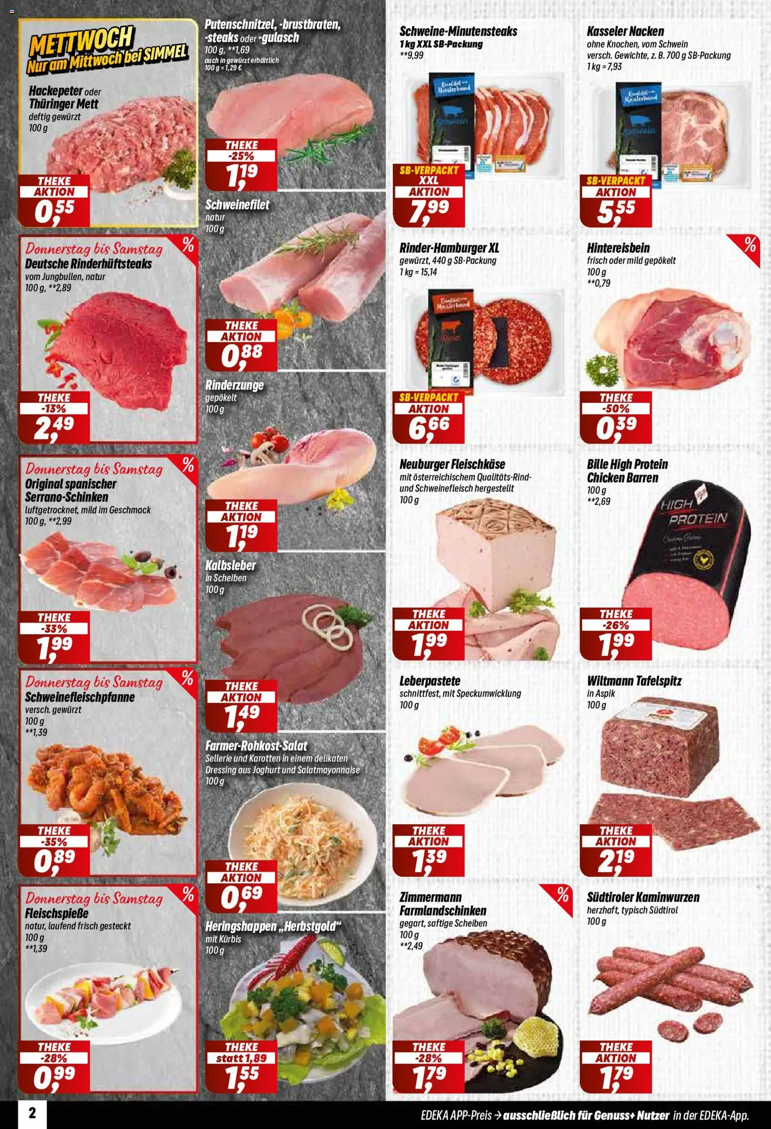 Simmel Prospekt – gültig ab 14.09.2026 | Seite: 2 | Produkte: Tafelspitz, Theke, Kasseler nacken, Kürbis