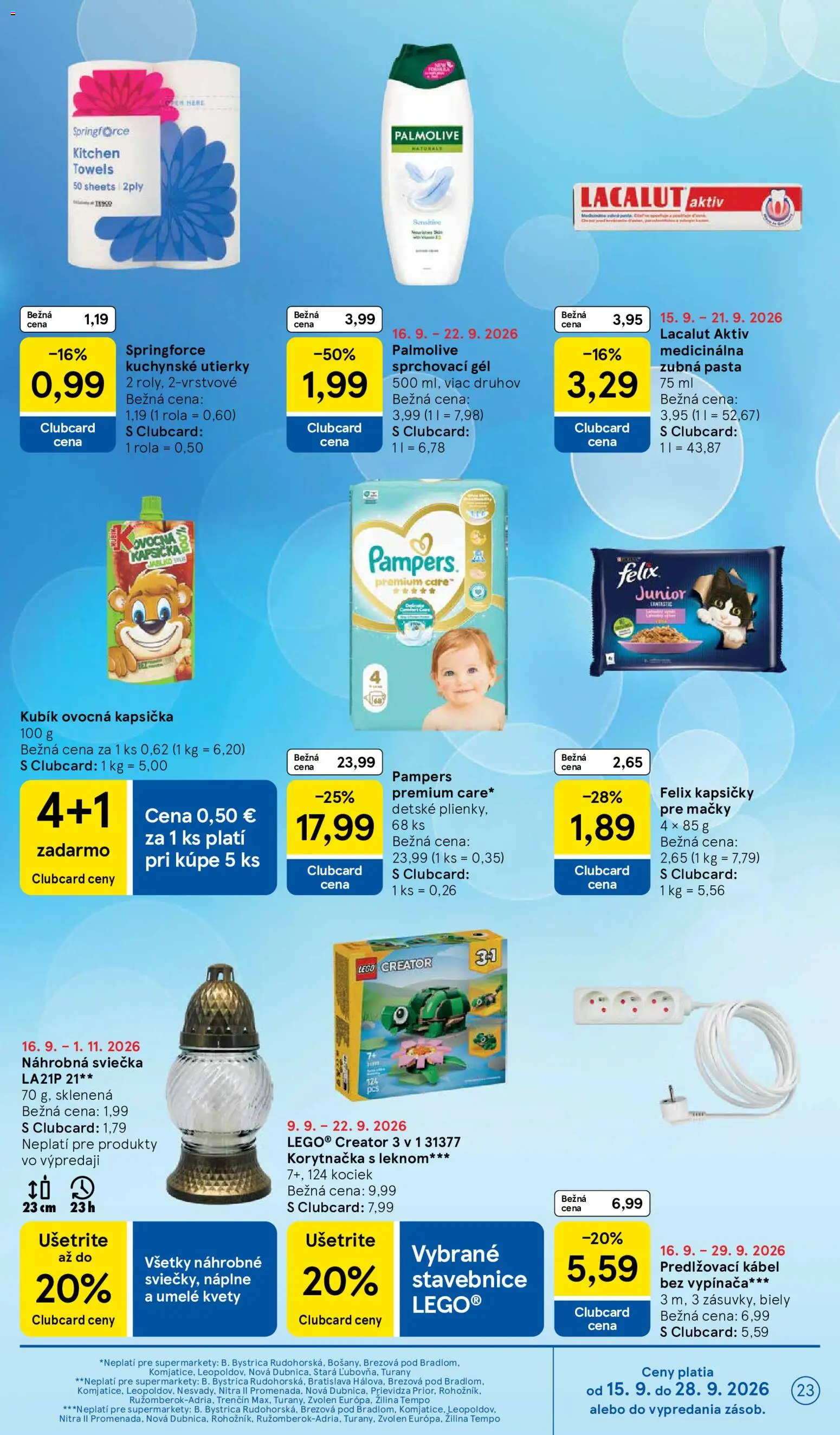 Nové Tesco akcie – leták je platný od 16.09.2026 | Strana: 23