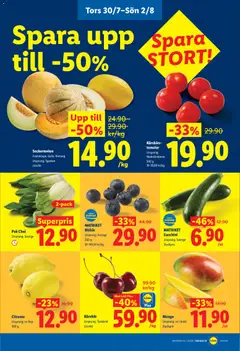 MATRIKET Zucchini, Ursprung: Sverige - Förhandsvisning av reklamblad från butik Lidl aktuell från 27/07/2026 | Sida: 28