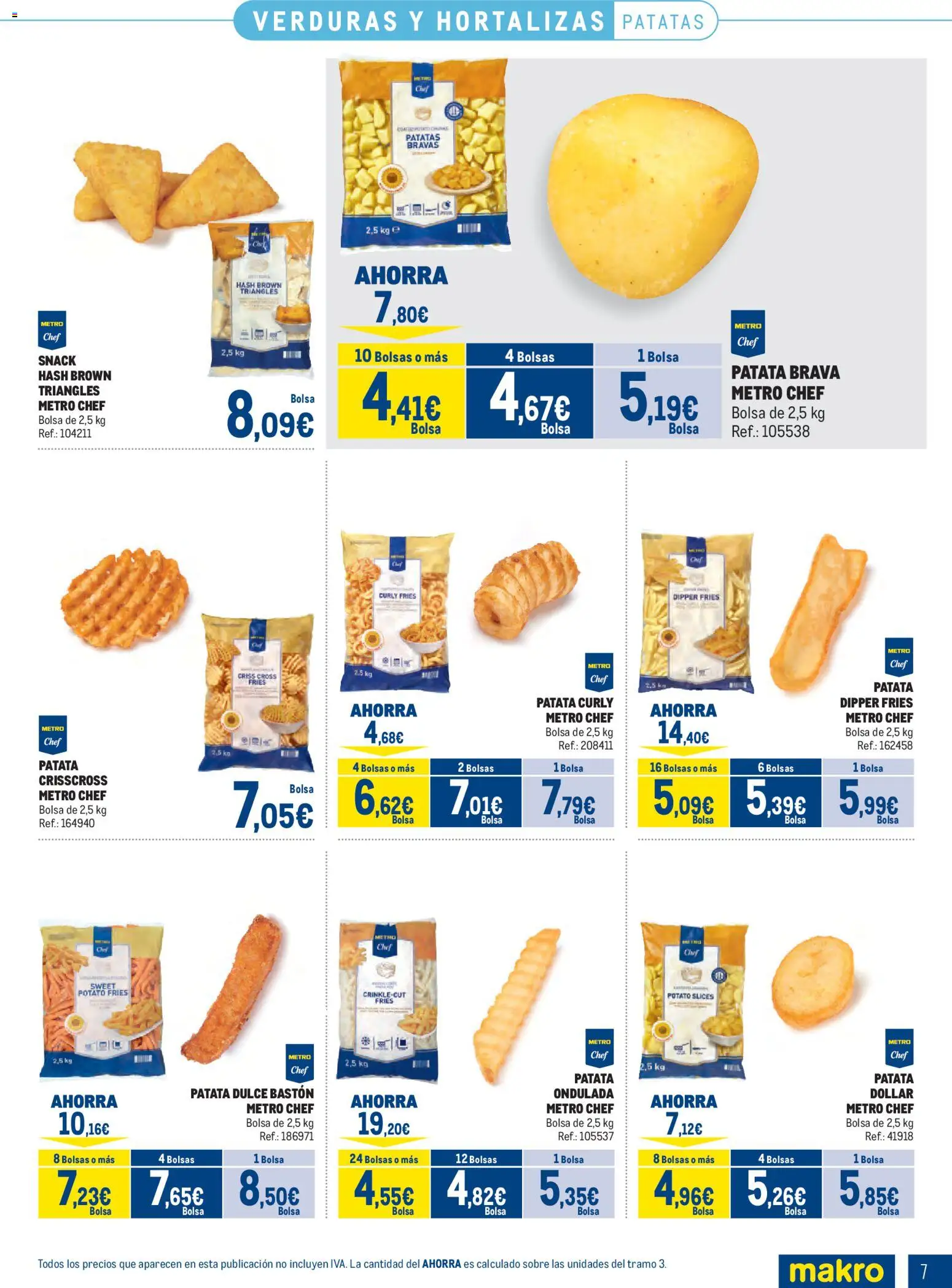 Makro Congelados Centro │ válido desde el 03/08/2026 | Página: 7 | Productos: Bastón, Bolsa