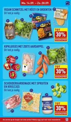 KIPKLUITJES MET ZOETE AARDAPPEL, Chicken wings with sweet potato - Voorbeeld van een folder van Aldi, geldig van 14-09-2026 | Pagina: 9