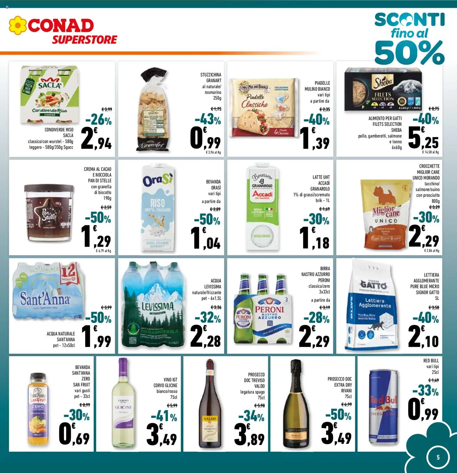 Volantino Conad del 29/07/2026 | Pagina: 5 | Prodotti: Rosmarino, Birra, Riso, Prosciutto