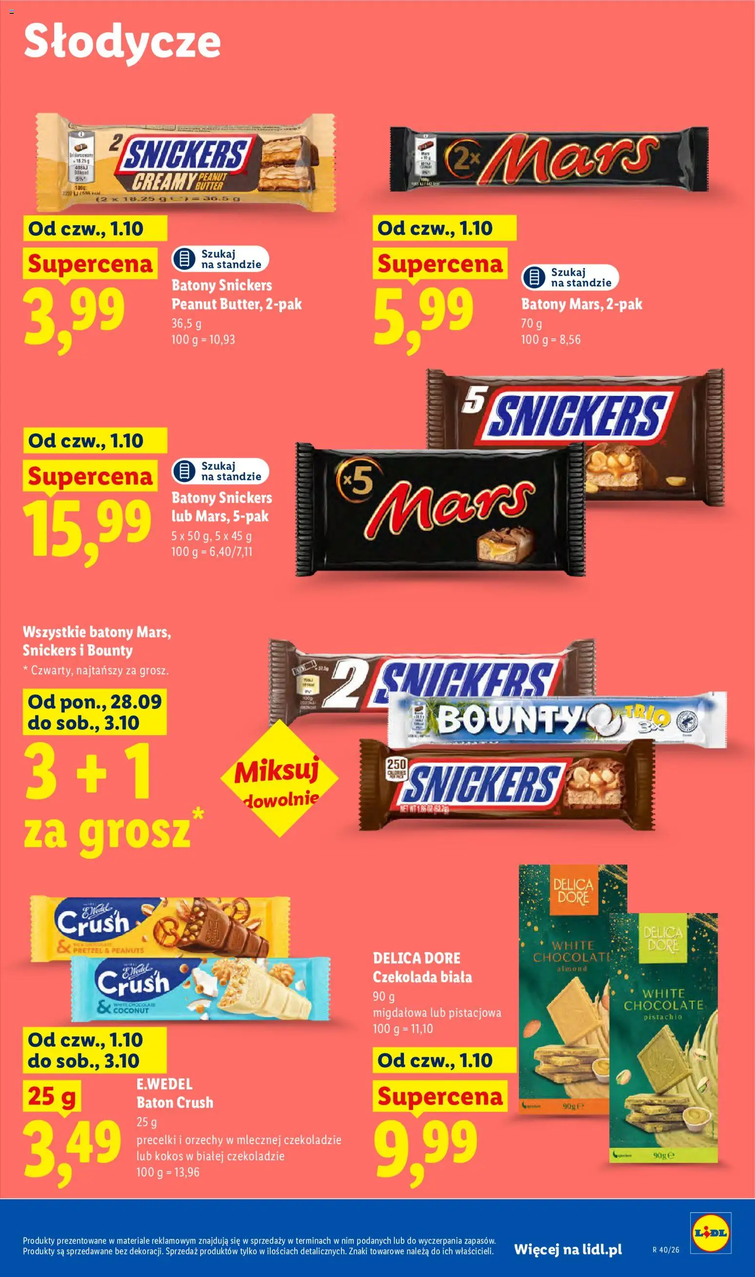Lidl Polsko leták od 01.10.2026 | Strana: 65 | Produkty: Kokos, Snickers