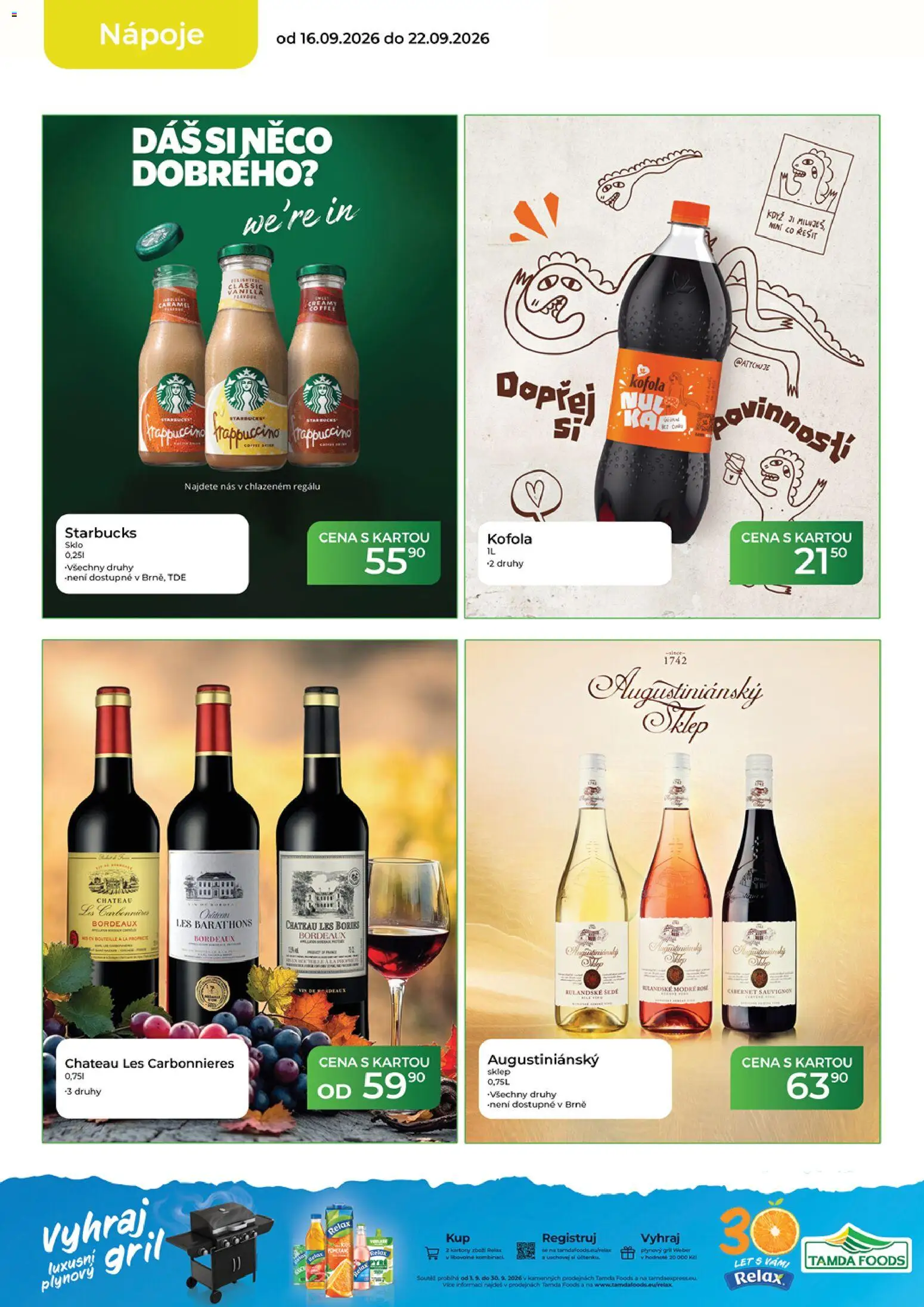 Tamda Foods leták od 16.09.2026 | Strana: 12 | Produkty: Nápoje, Gril, Cabernet Sauvignon, Kofola