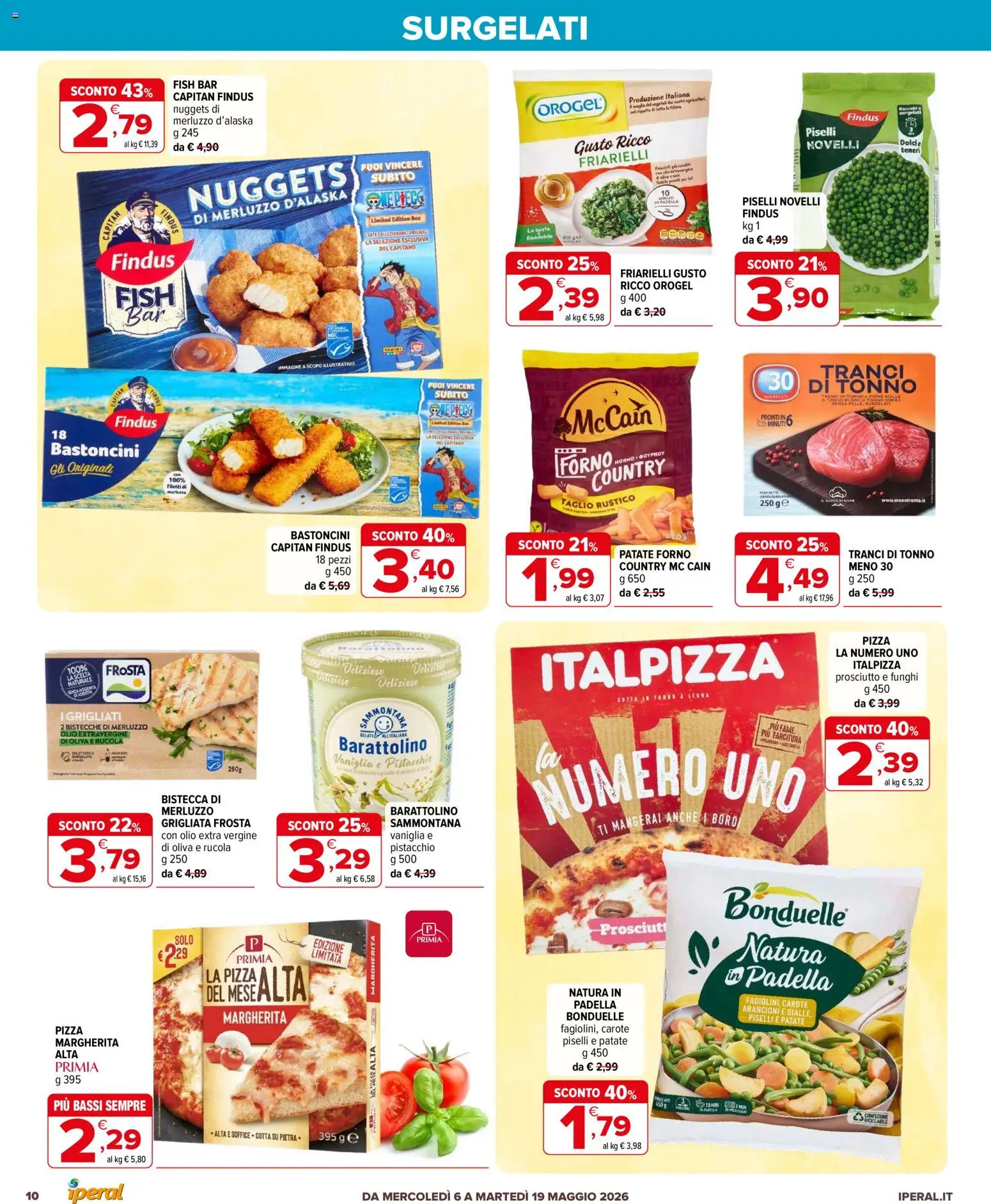 Volantino Iperal del 06.05.2026 | Pagina: 10 | Prodotti: Olio, Prosciutto, Friarielli, Padella