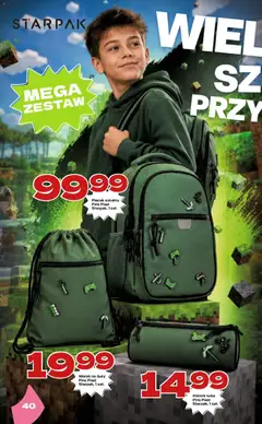 Pogląd oferty "Twój Market gazetka - Katalog szkolny" - ważna od 20.07.2026 | Strona: 40 | Produkty: Buty, Plecak