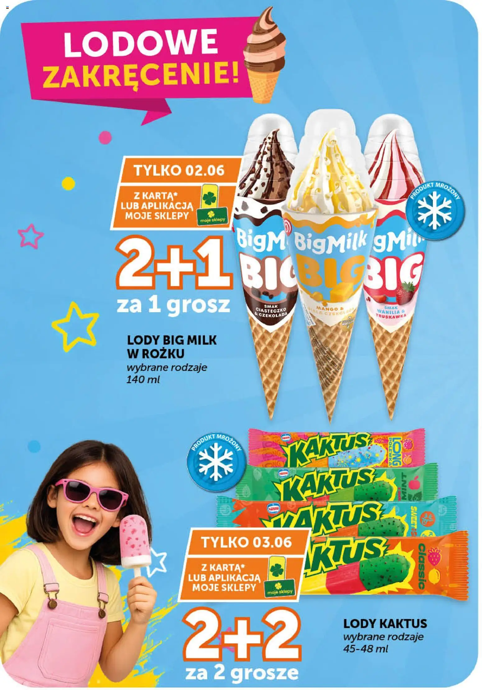 Groszek gazetka od 28.05.2026 | Strona: 11 | Produkty: Mango, Big Milk, Lody Kaktus, Lody