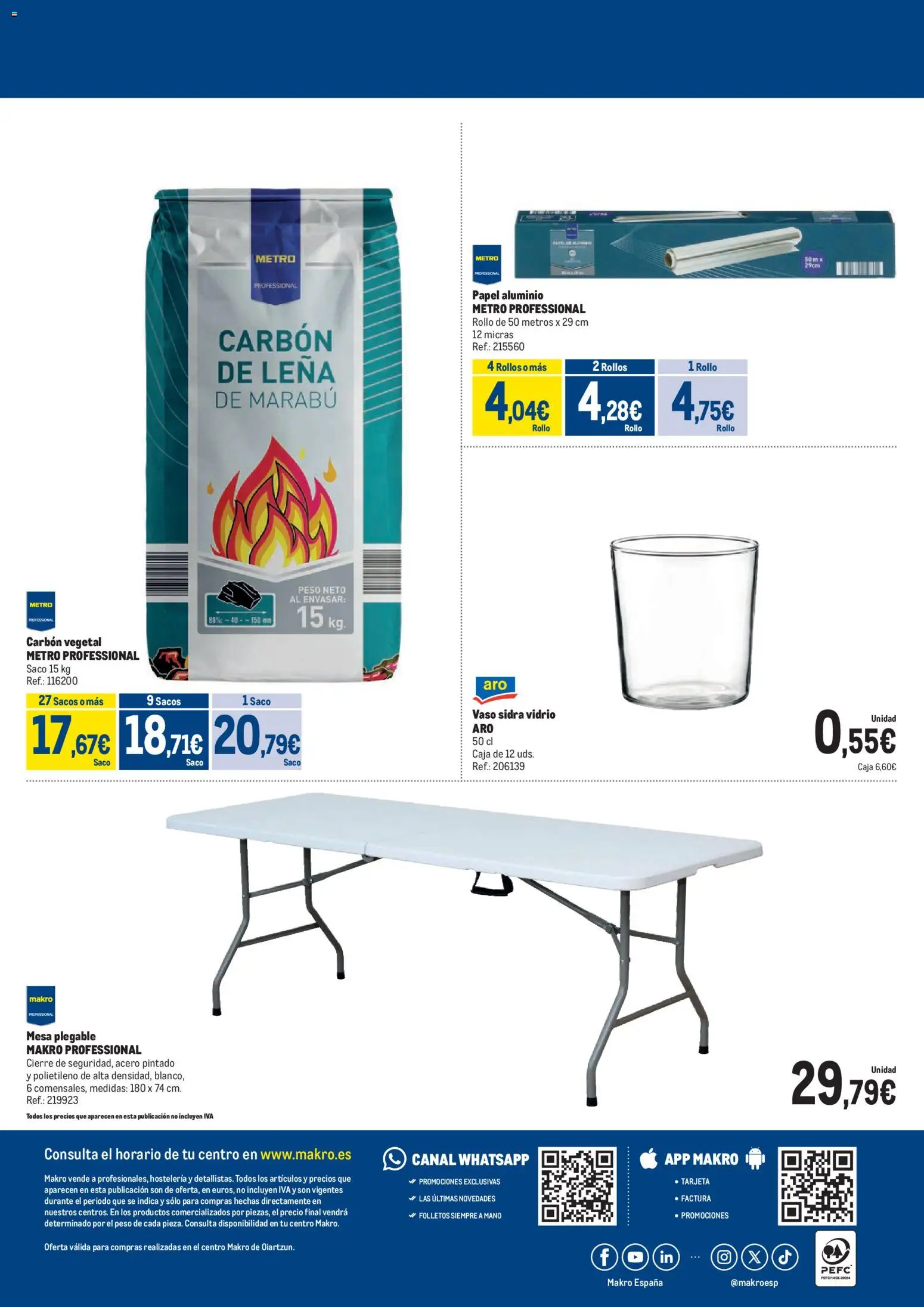 Makro Bienvenido Verano Oiartzun │ válido desde el 18.06.2026 | Página: 4 | Productos: Peso, Mesa, Caja