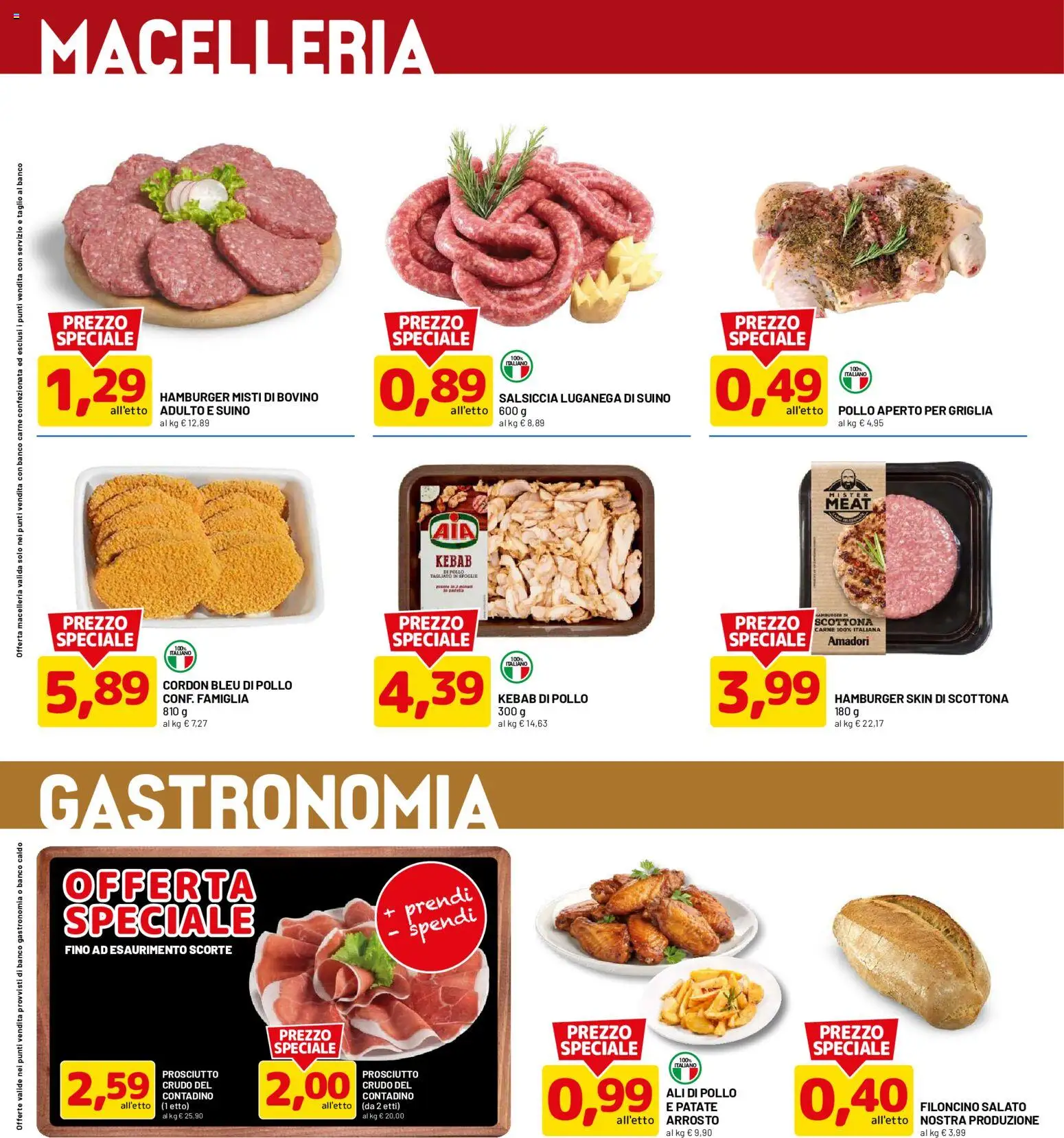 Volantino D Più del 17/08/2026 | Pagina: 4 | Prodotti: Pollo, Prosciutto, Carne, Ali di pollo