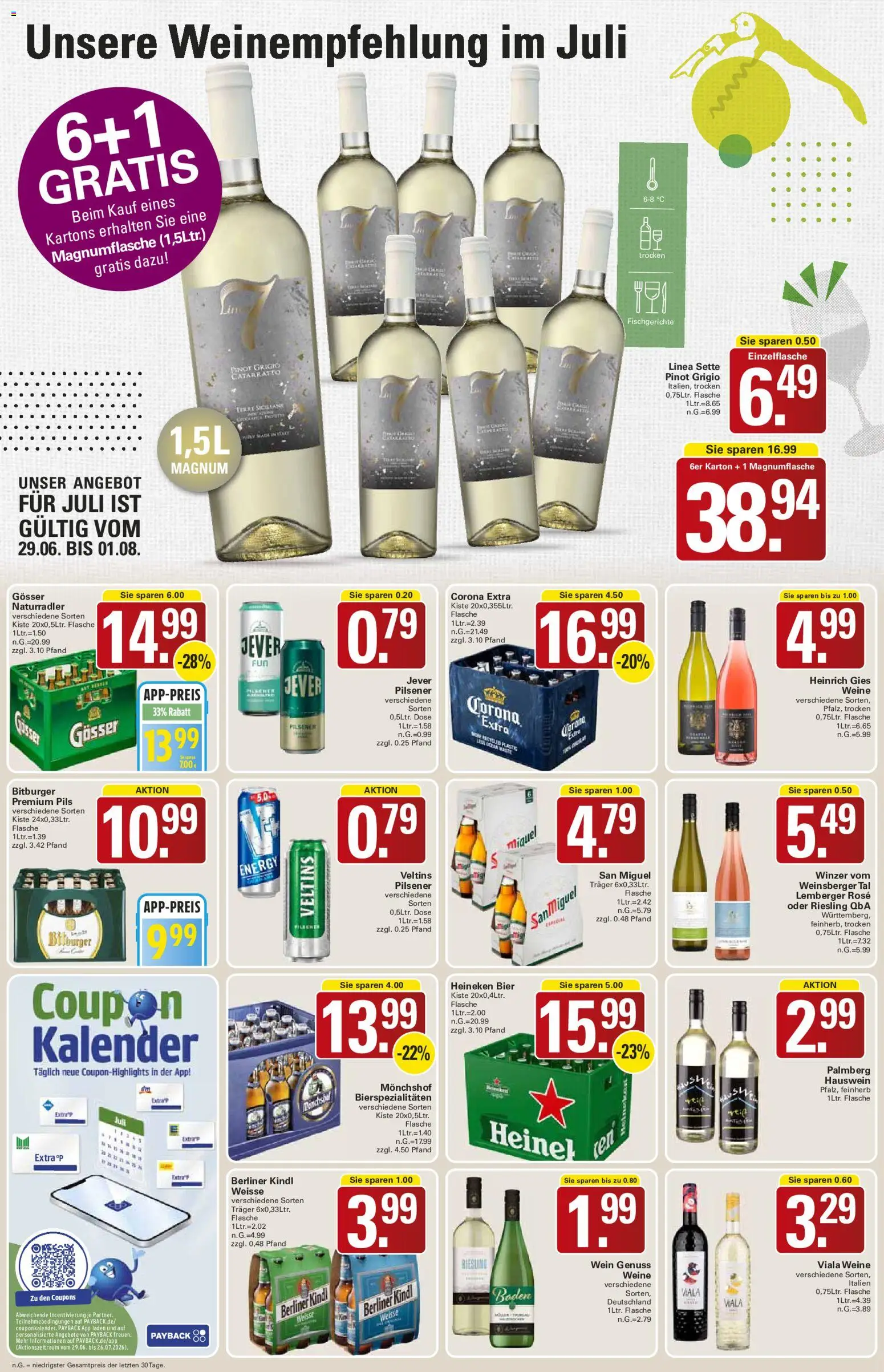 WEZ Prospekt – gültig ab 29.06.2026 | Seite: 14 | Produkte: Berliner, Bier, Wein, Veltins