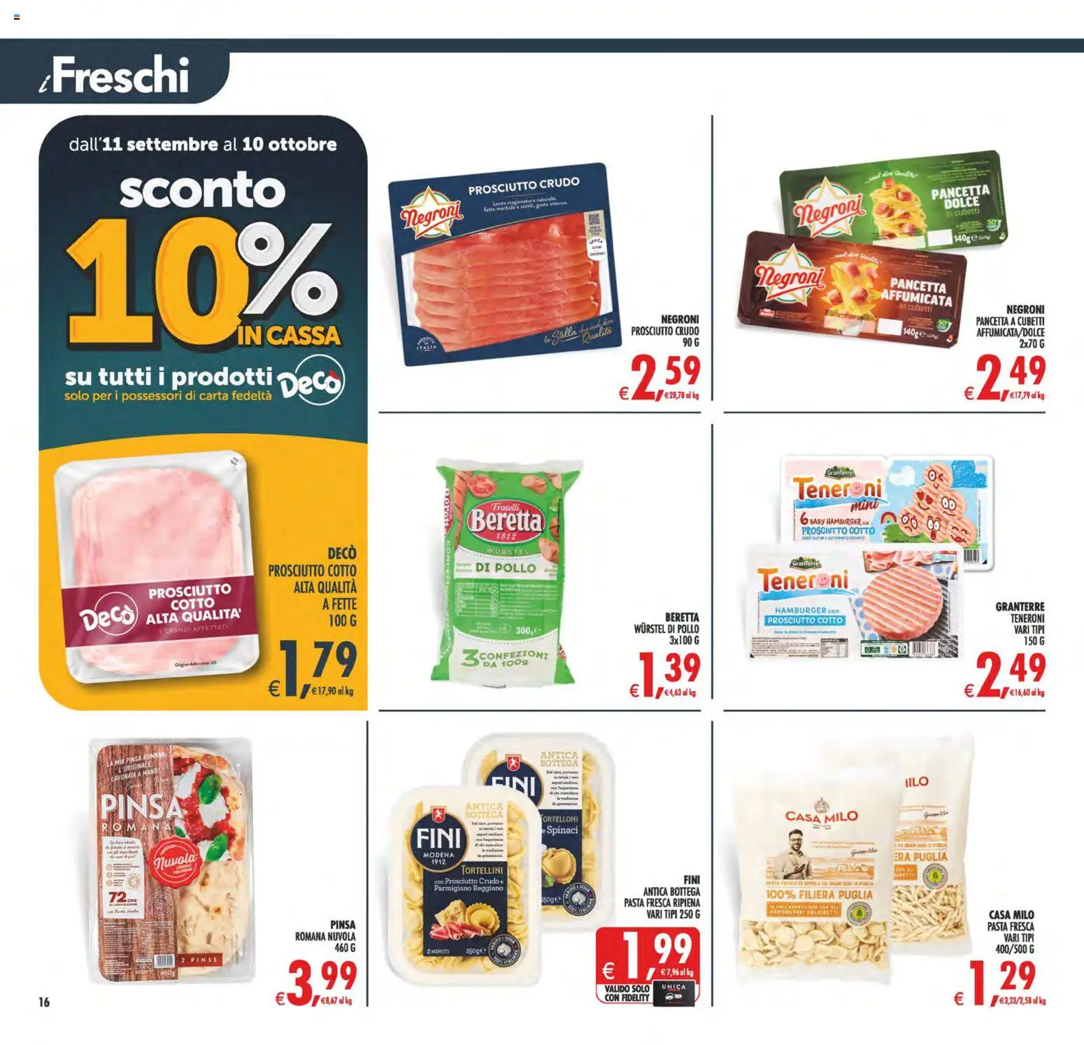 Volantino Decò del 02/10/2026 | Pagina: 16