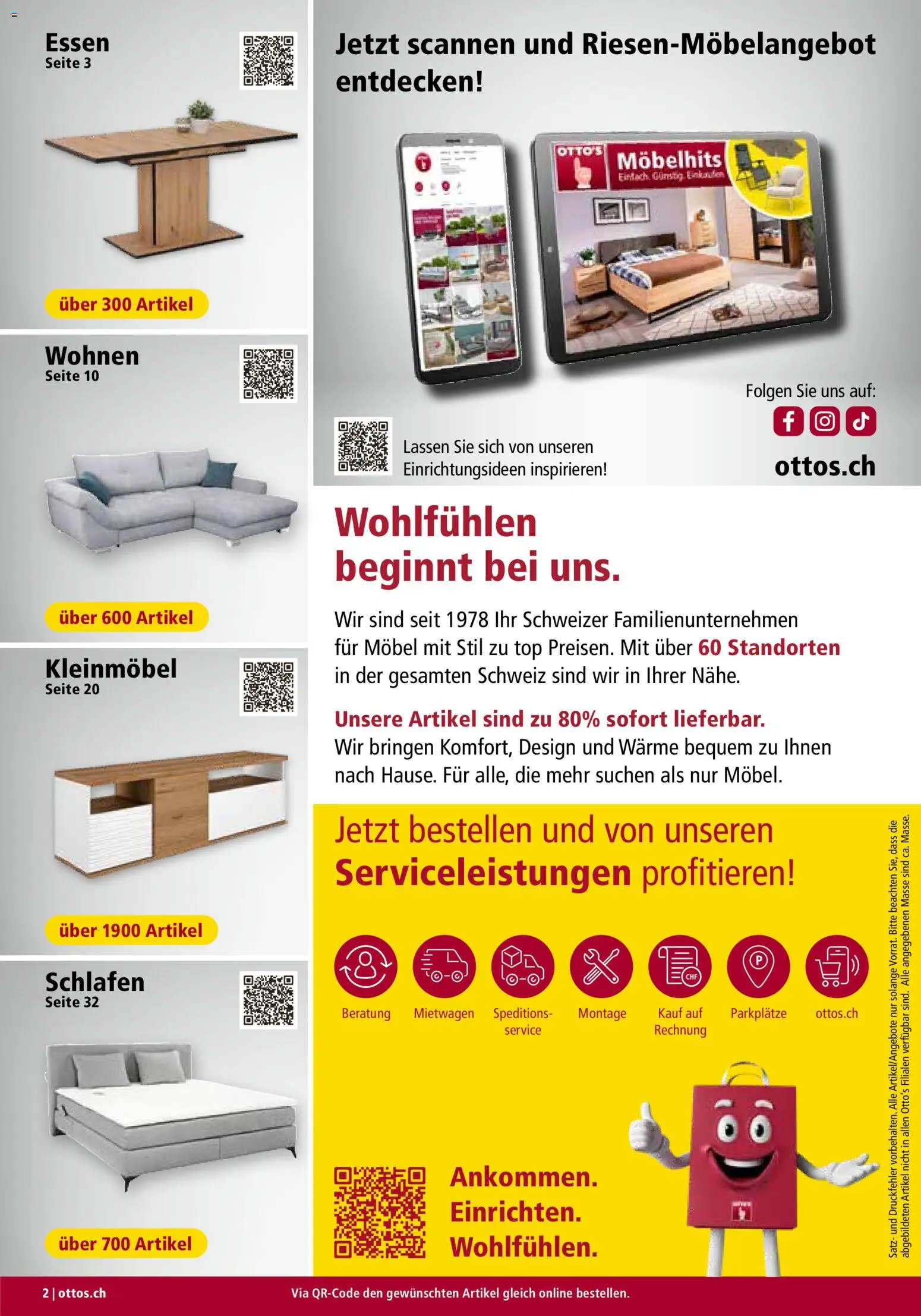 Otto's Aktionen Möbelflyer – gültig ab 01.07.2026 | Seite: 2 | Produkte: Top