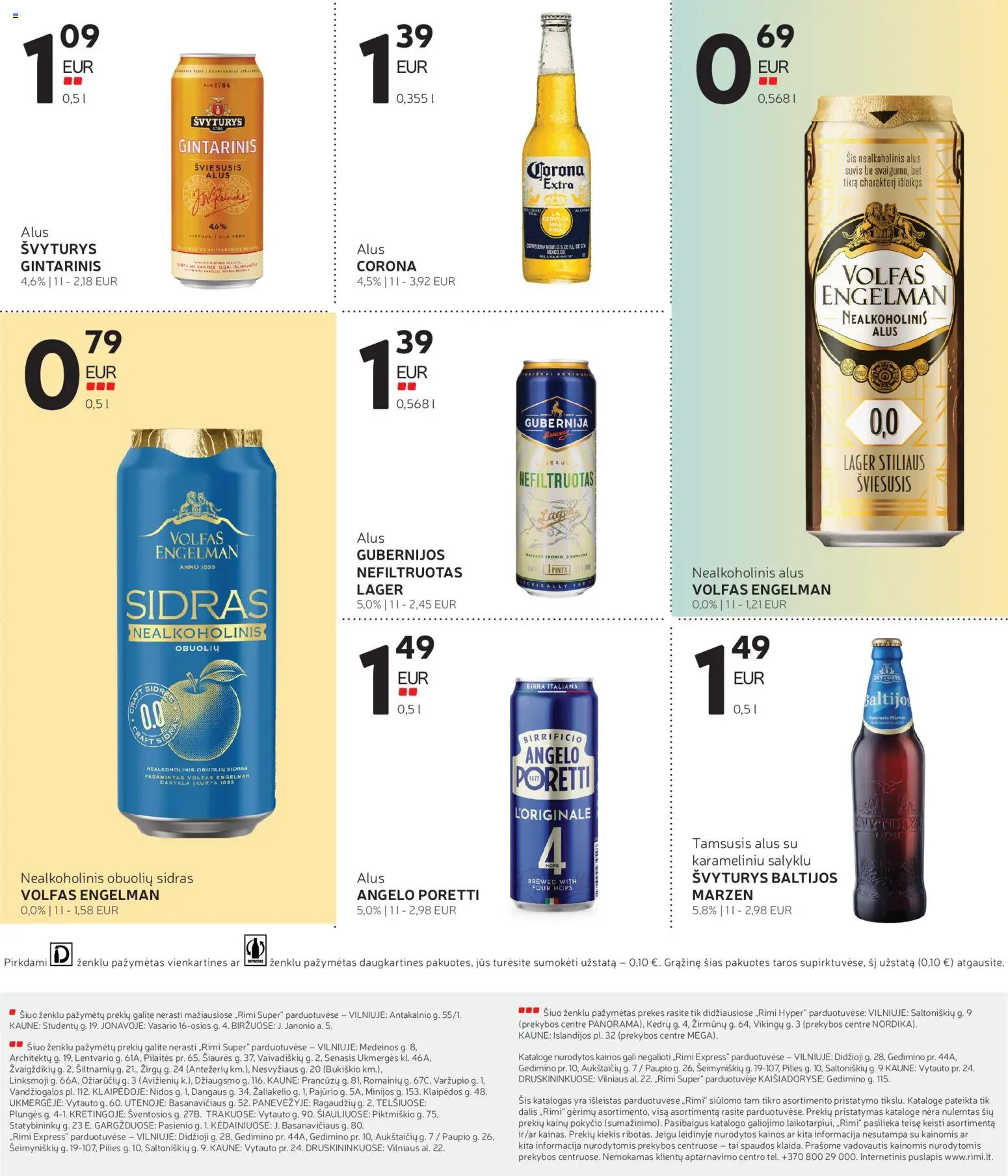 Rimi akcijos nuo 2026.10.06 | Puslapis: 11 | Prekių: Nealkoholinis alus, Alus