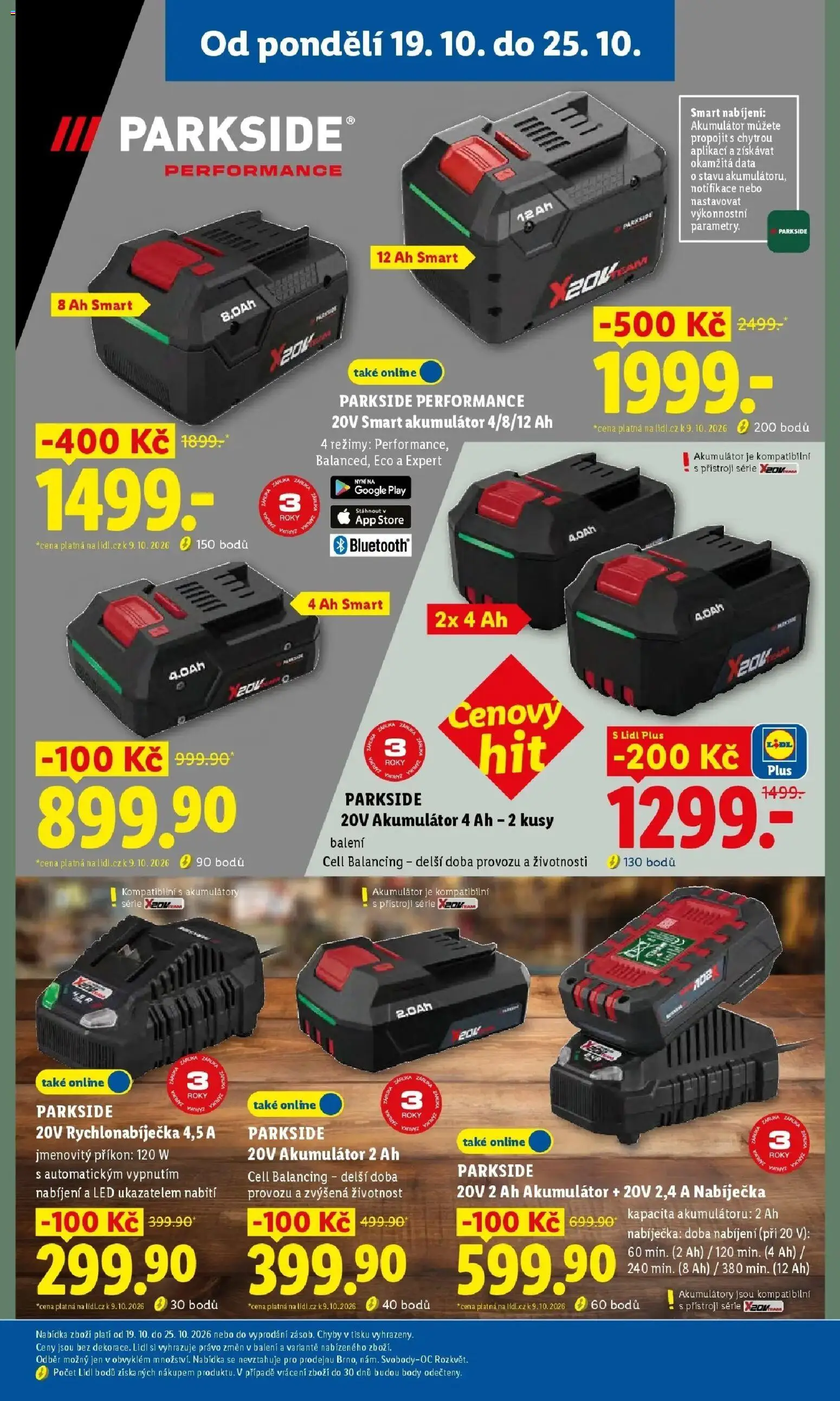 Lidl leták od 19.10.2026 - Nový akční leták | Strana: 9 | Produkty: Parkside, Body, LED