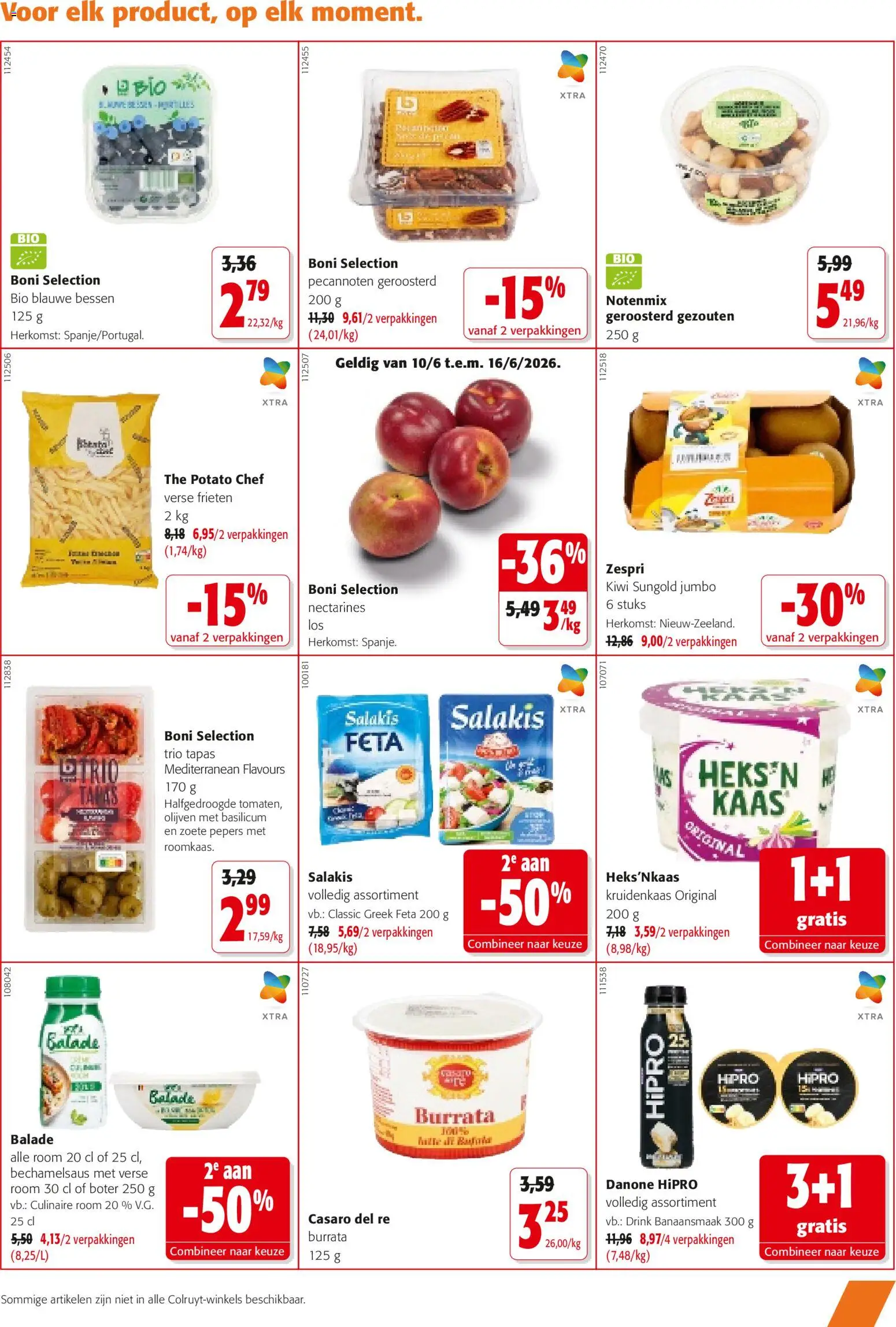 {H1} | Pagina: 15 | Producten: Kiwi, Nectarines, Pepers, Boter
