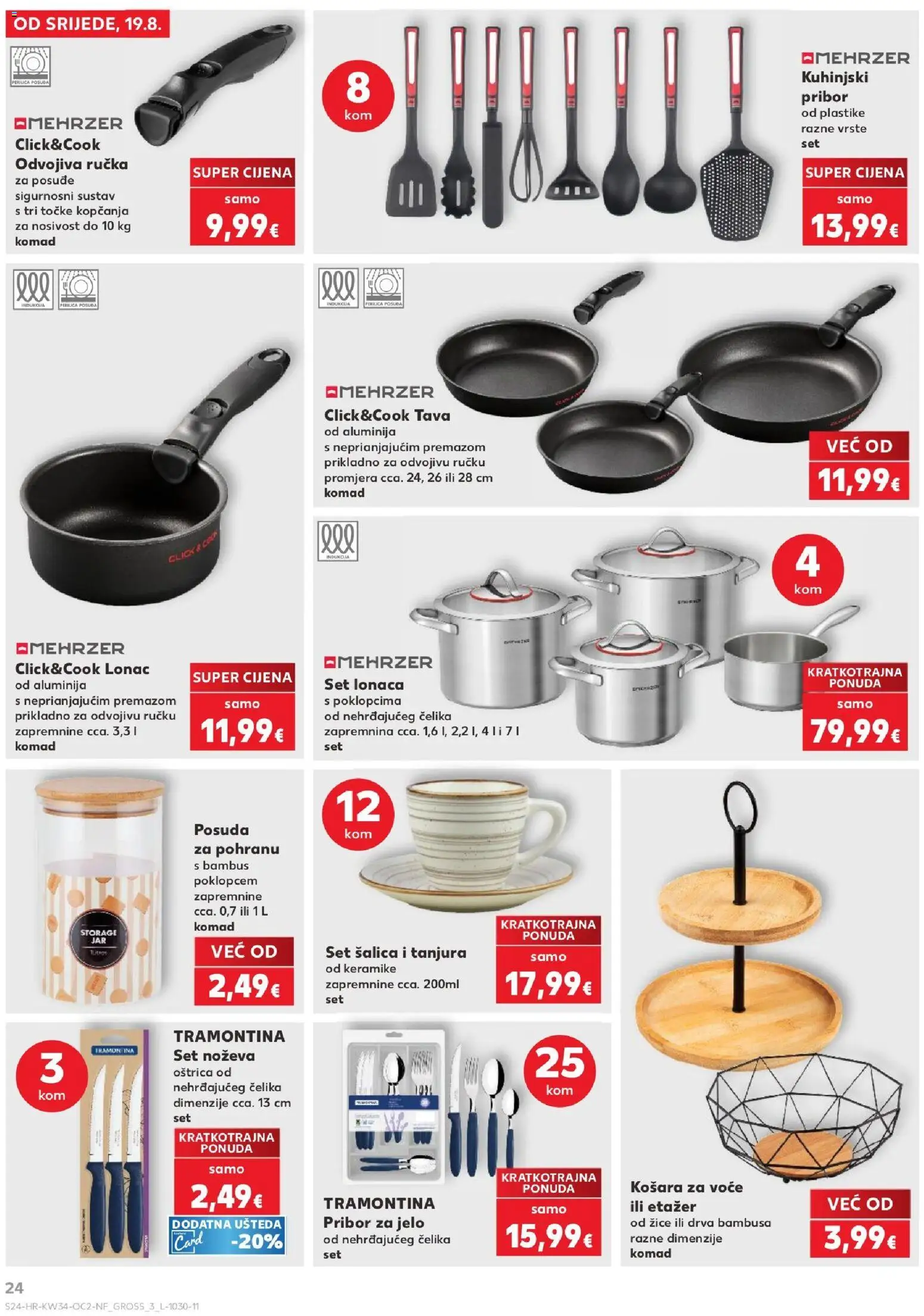 Kaufland katalog | vrijedi od 19.08.2026 | Stranica: 24 | Proizvodi: Pan, Tava, Posuđe, Lonac